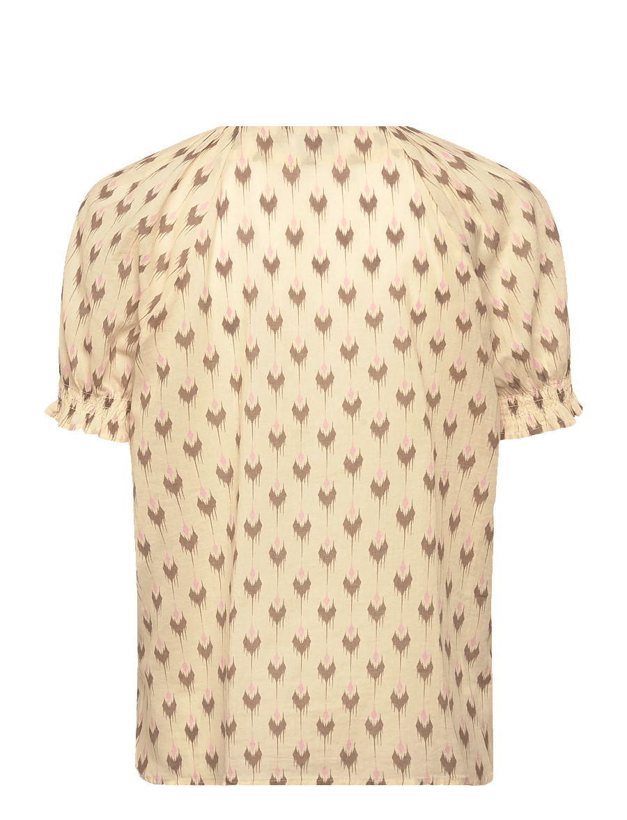 Levete Room - LR-RINNI - kurzärmelige blusen - 1185c - turtledove combi - 2