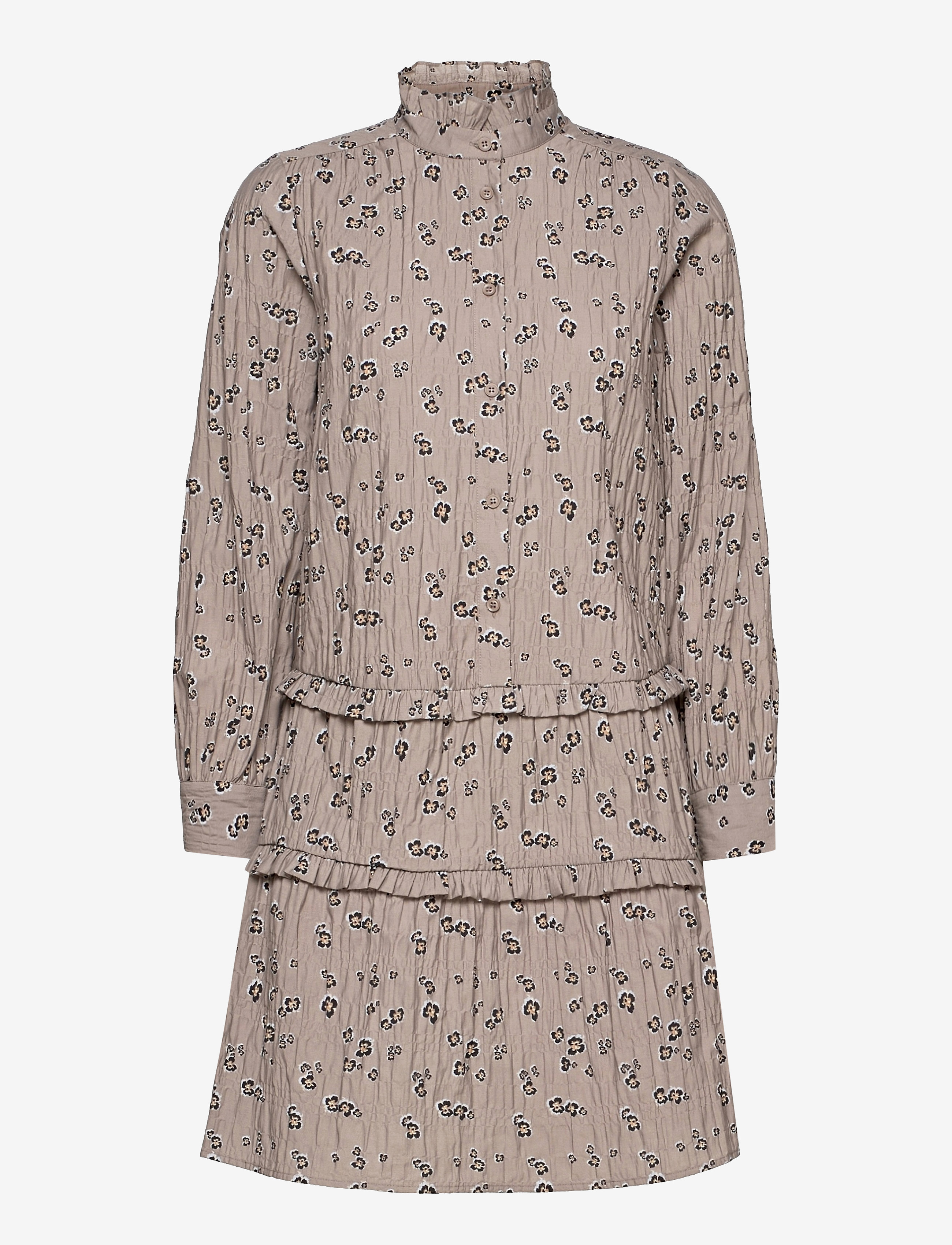 Levete Room LR-ODETTE - Kjoler - L836C - FUNGI COMBI / beige