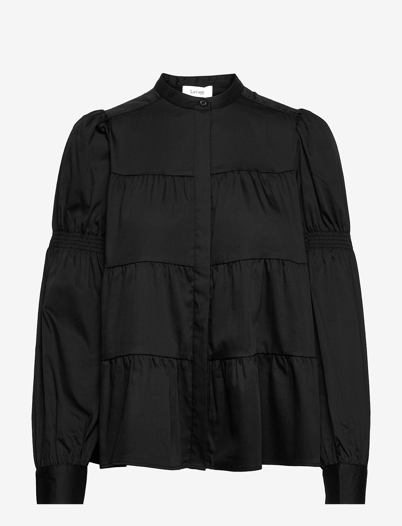 Levete Room - LR-ISLA SOLID - langärmlige blusen - l999 - black - 0