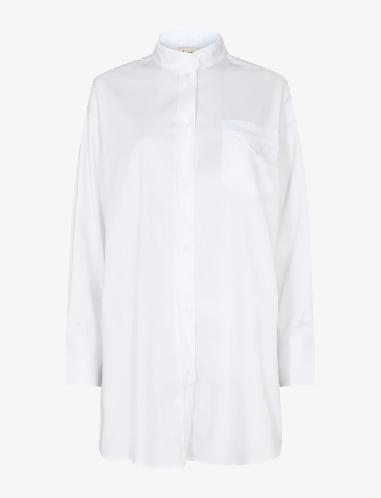 Levete Room - LR-ISLA SOLID - langärmlige hemden - l100 - white - 0