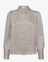 Levete Room - LR-VIDA - long-sleeved shirts - l901c - chateau gray combi - 0