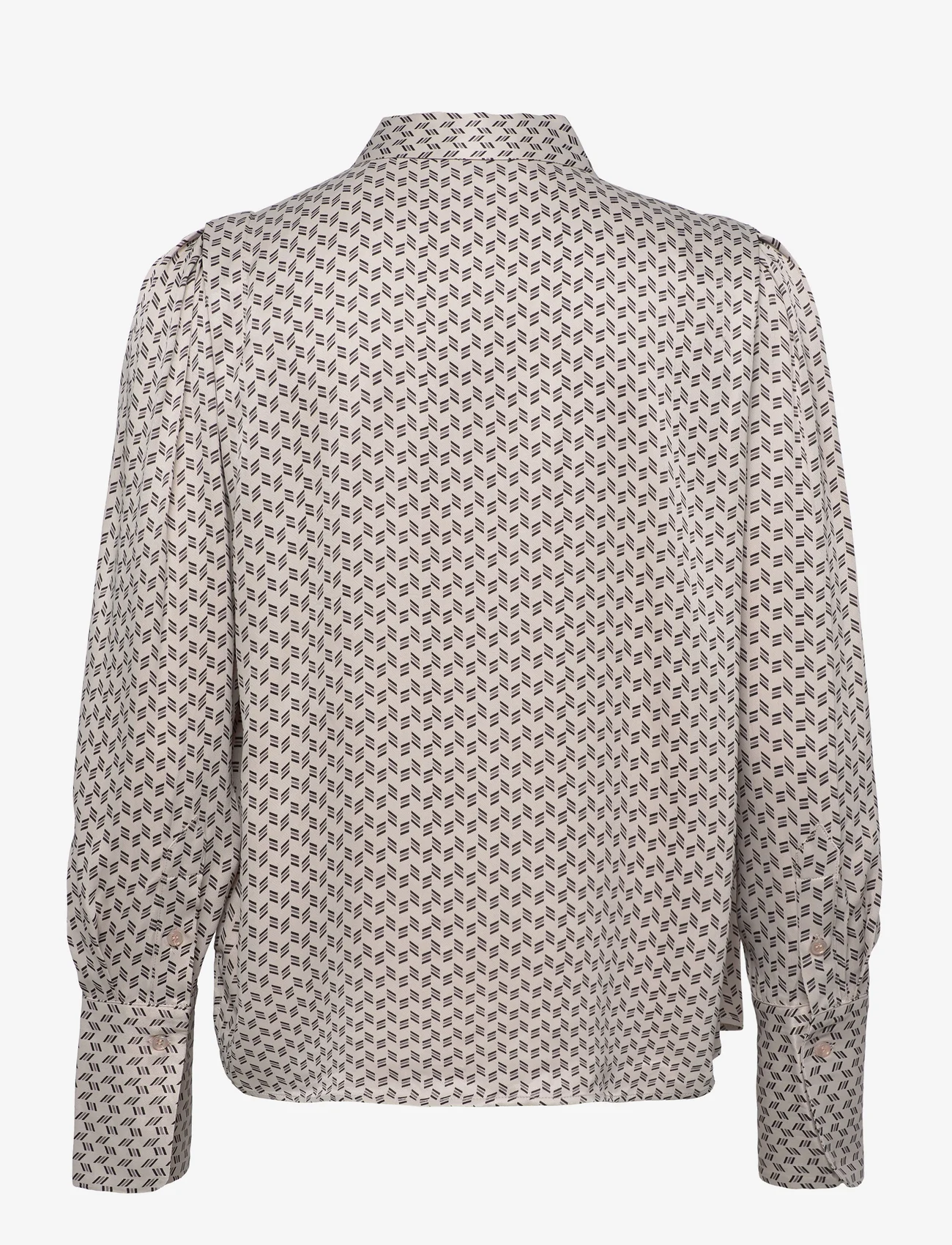Levete Room - LR-VIDA - long-sleeved shirts - l901c - chateau gray combi - 1