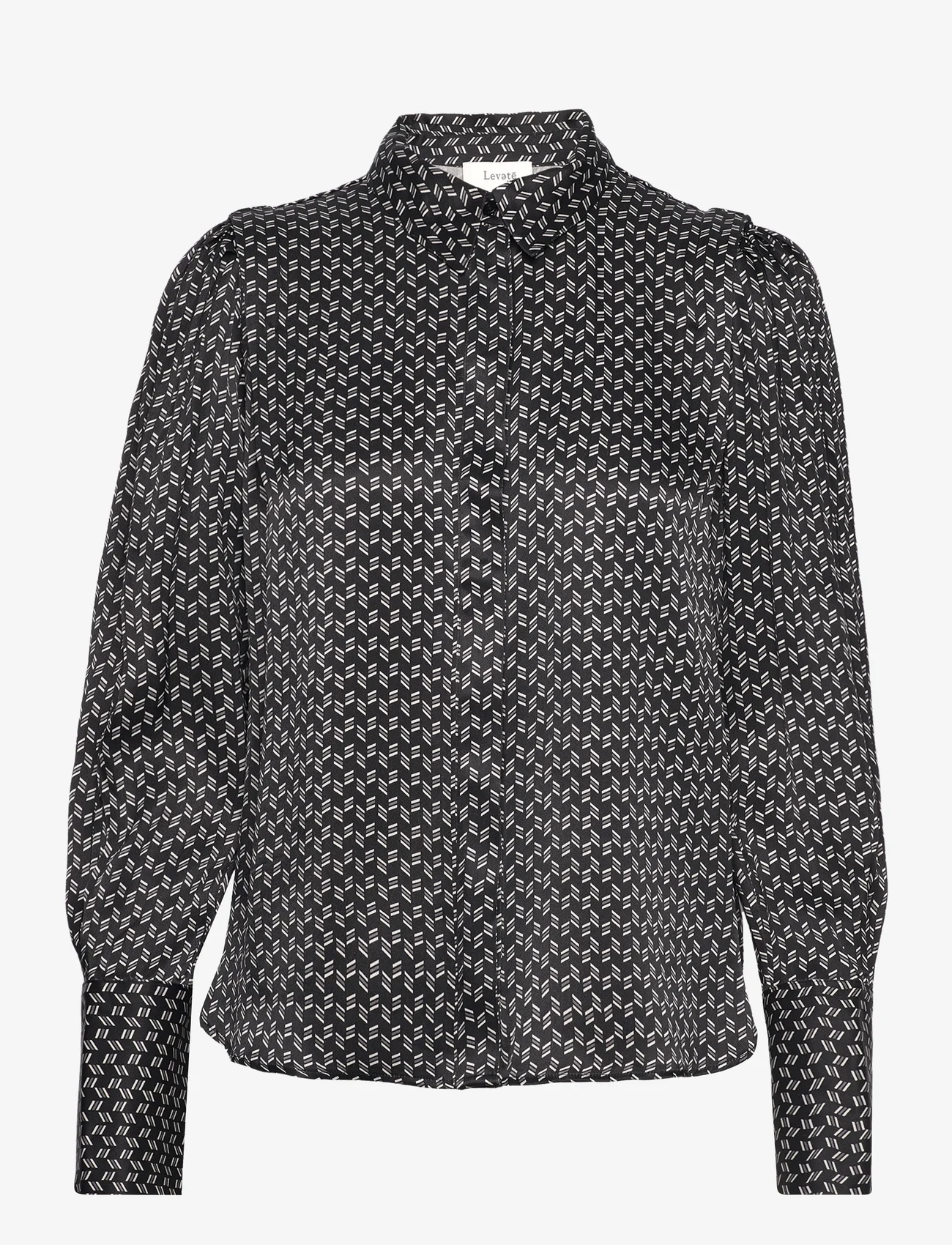 Levete Room - LR-VIDA - långärmade skjortor - l999c - black combi - 0