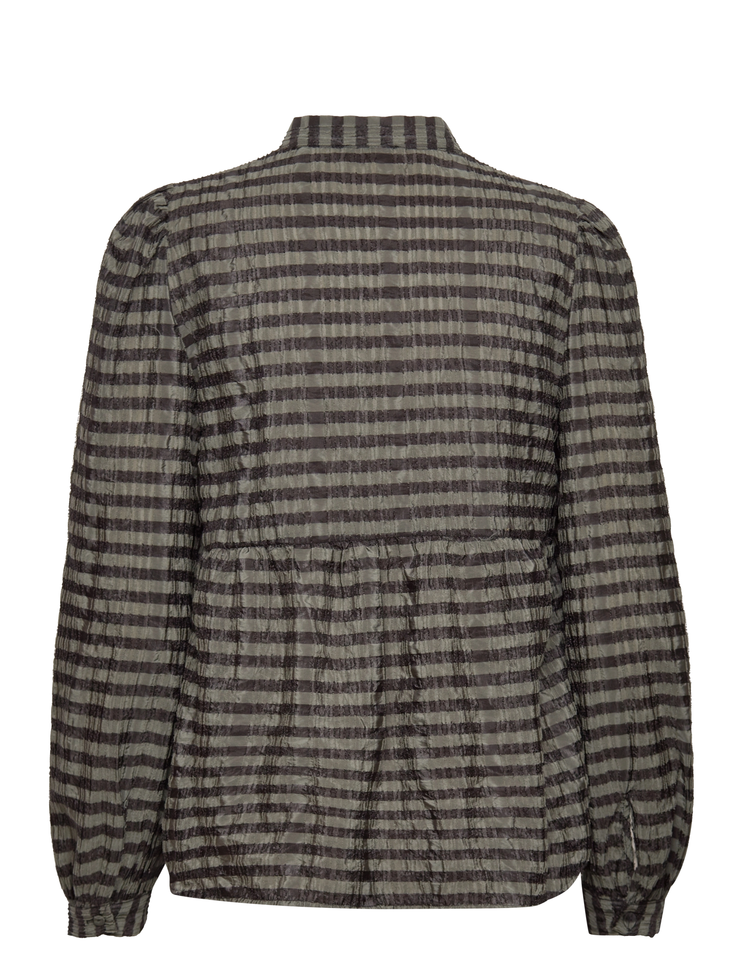 Levete Room - LR-VELA - langærmede bluser - l735c - balsam green combi - 1