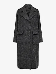 Levete Room - LR-DONNA - winter coats - l9906 - dark grey melange - 0