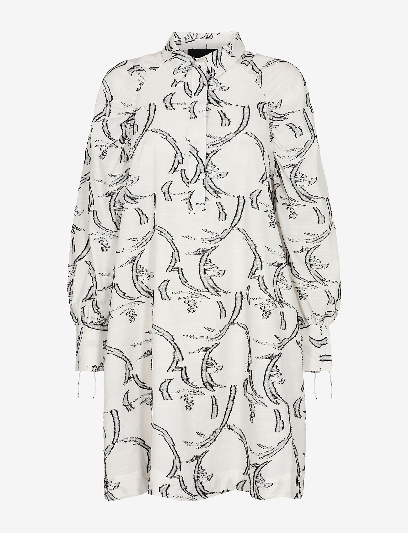 Levete Room - LR-DIONA - skjortklänningar - l106c - off white combi - 0