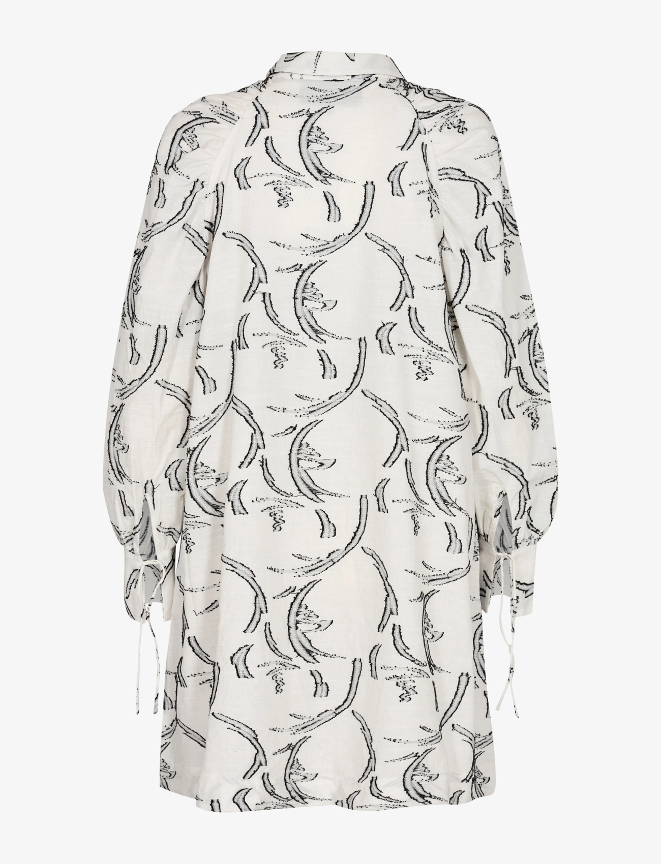 Levete Room - LR-DIONA - midikleider - l106c - off white combi - 1