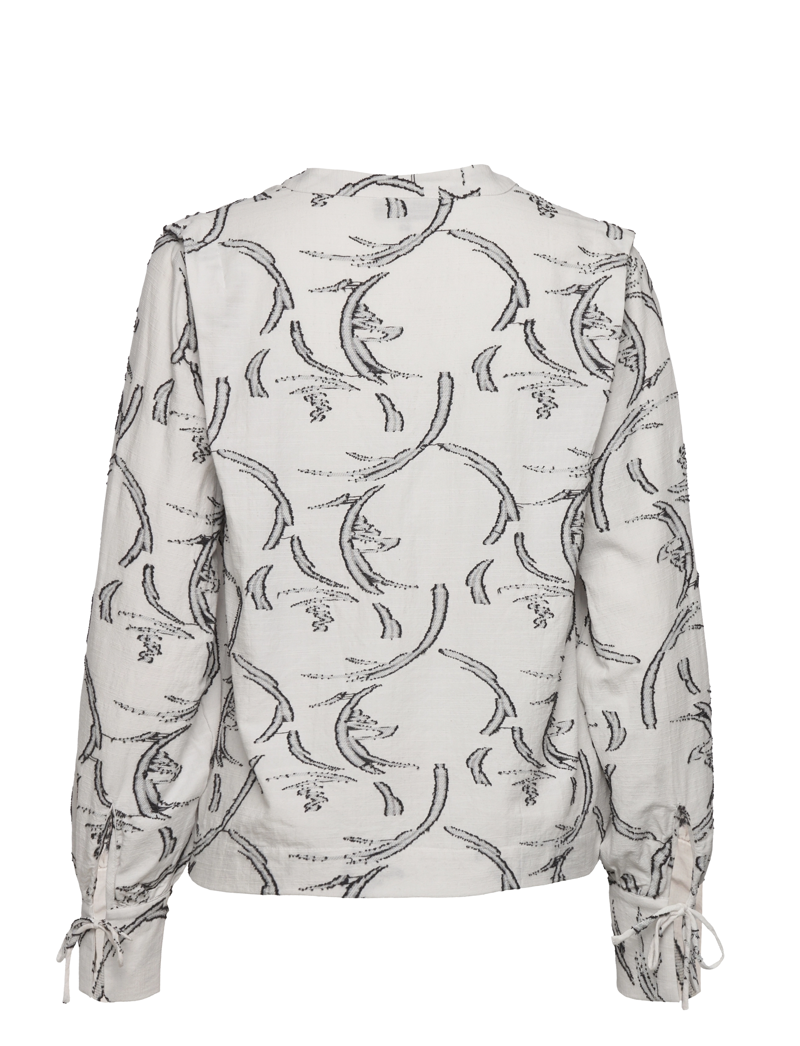 Levete Room - LR-DIONA - long-sleeved shirts - l106c - off white combi - 1