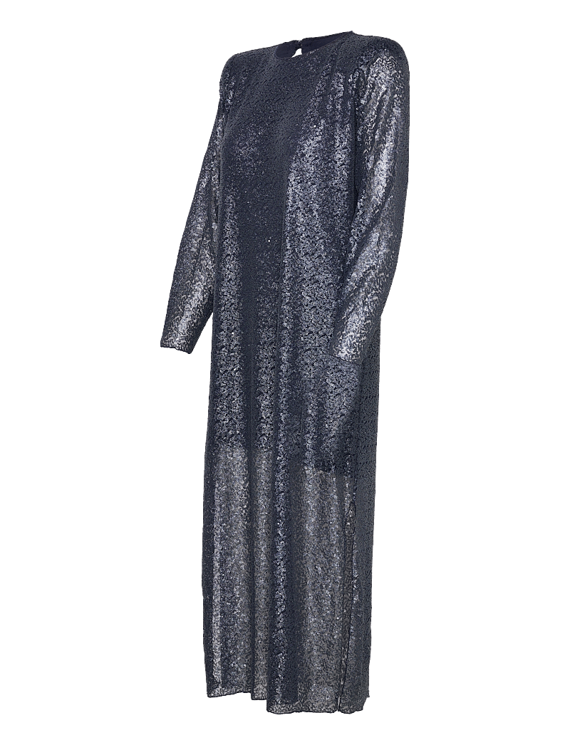 Levete Room - LR-DELIA - paljettklänningar - l200c - dark navy combi - 2
