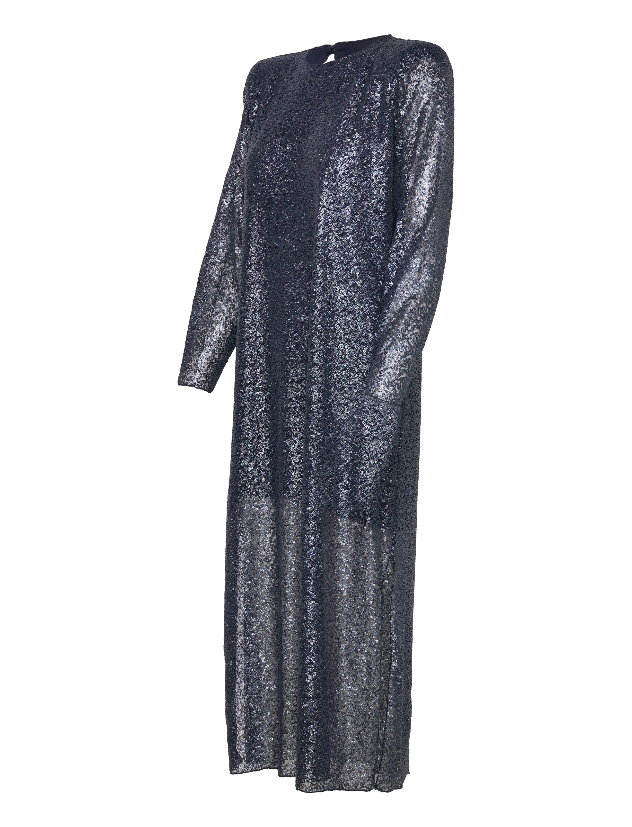 Levete Room - LR-DELIA - sequin dresses - l200c - dark navy combi - 2