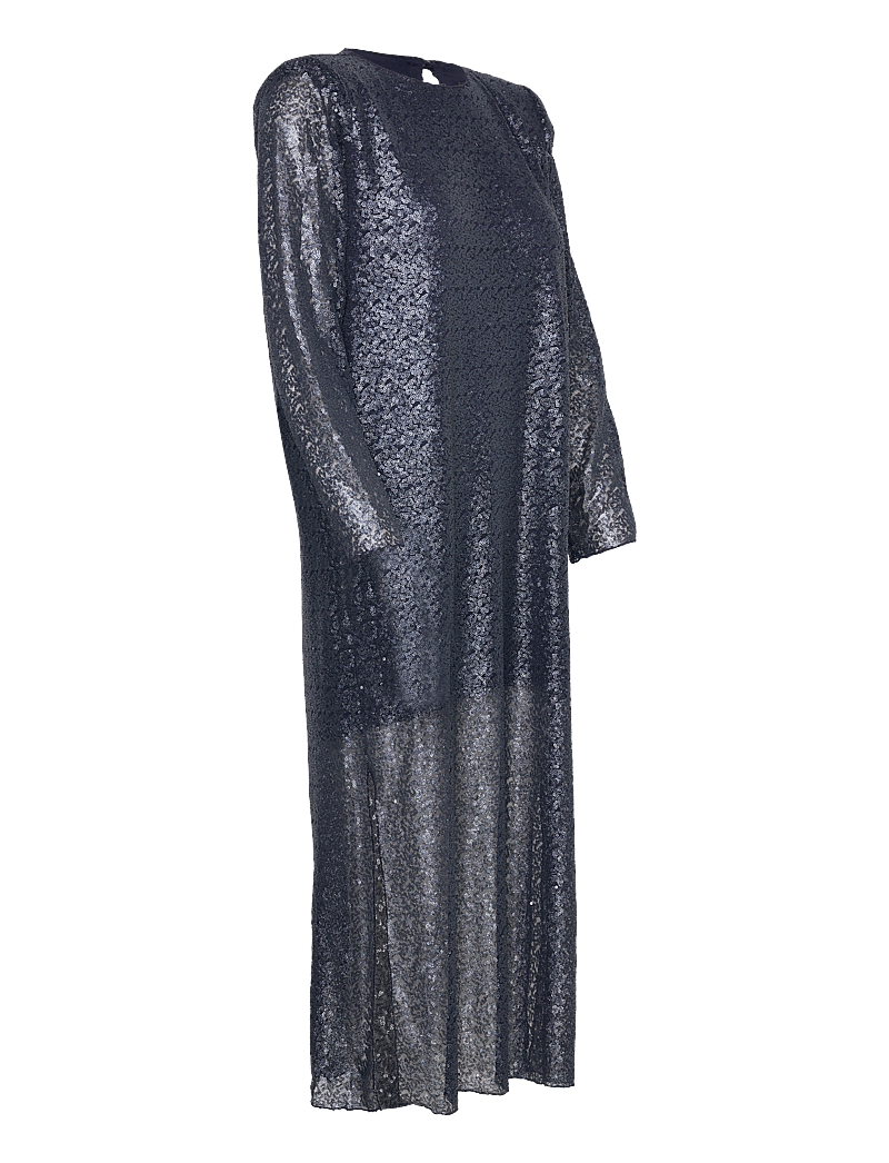 Levete Room - LR-DELIA - paljettklänningar - l200c - dark navy combi - 3