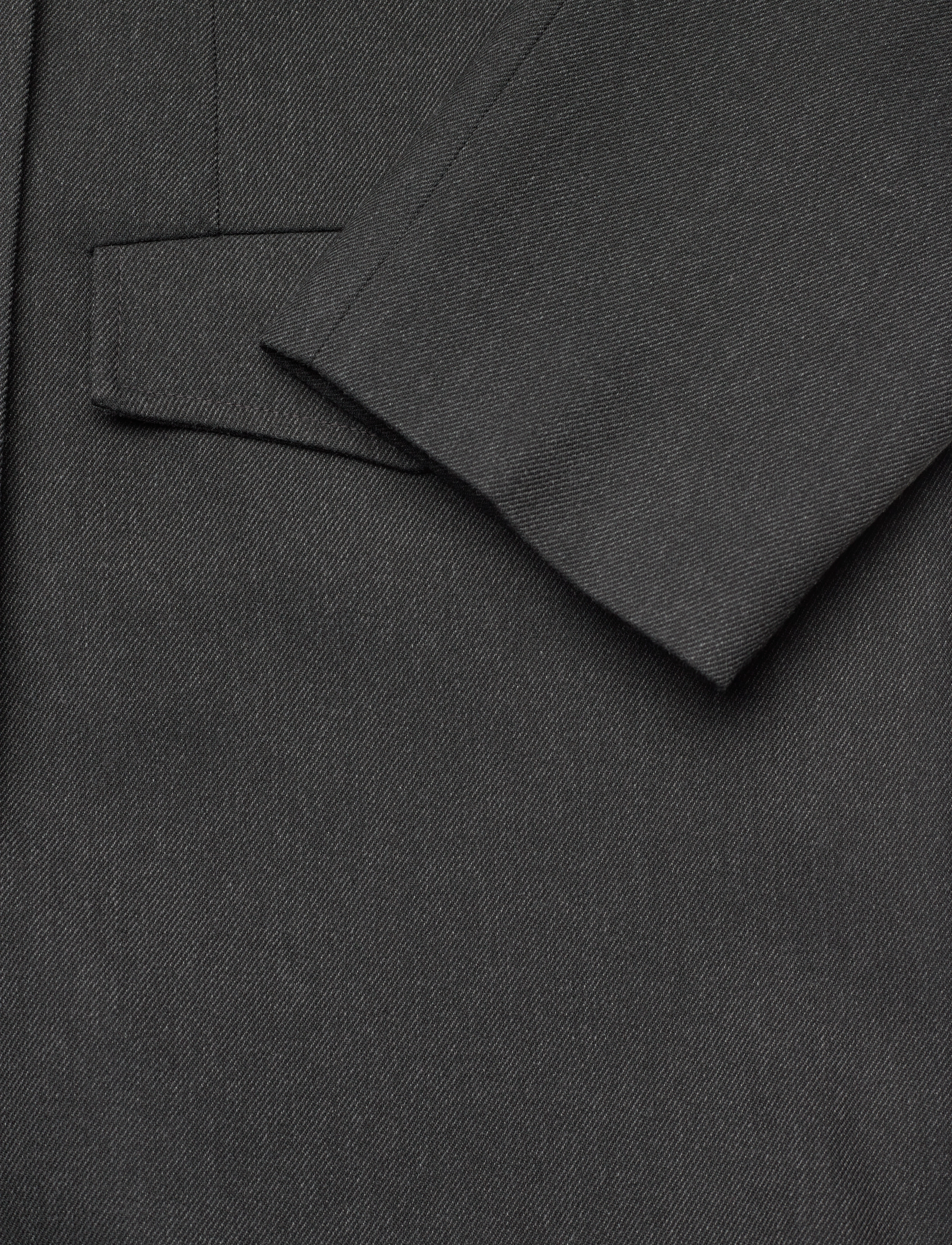 Levete Room - LR-DEACON - zweireihige blazer - l9906 - dark grey melange - 3