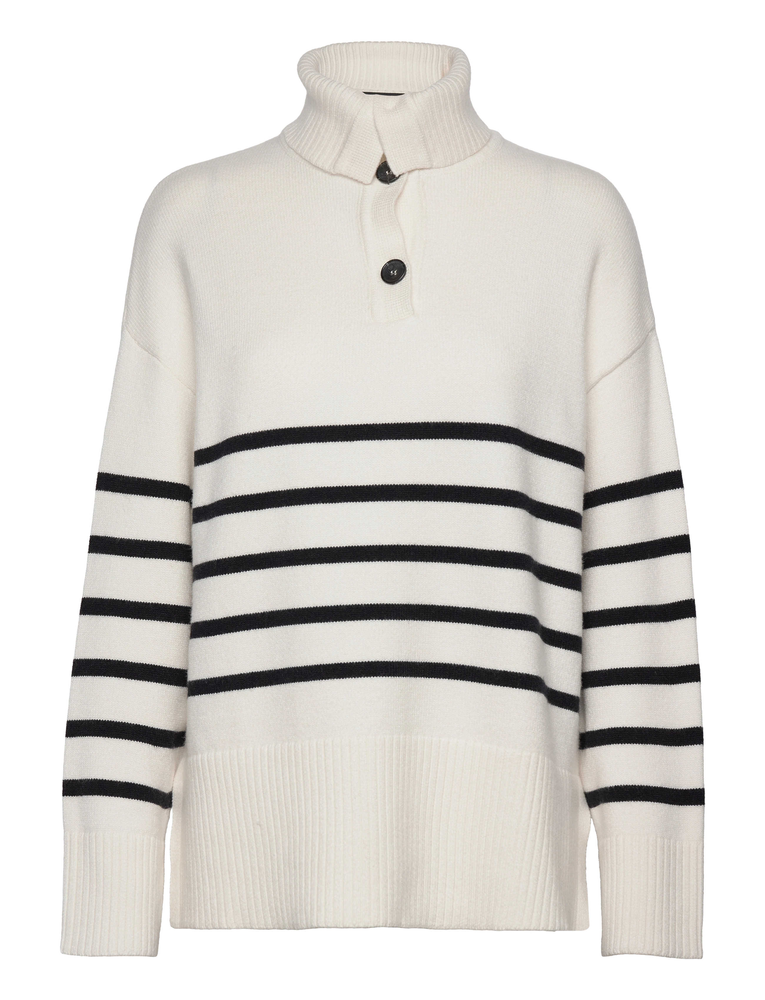 Levete Room - LR-DANNI - swetry - l106c - off white combi - 2
