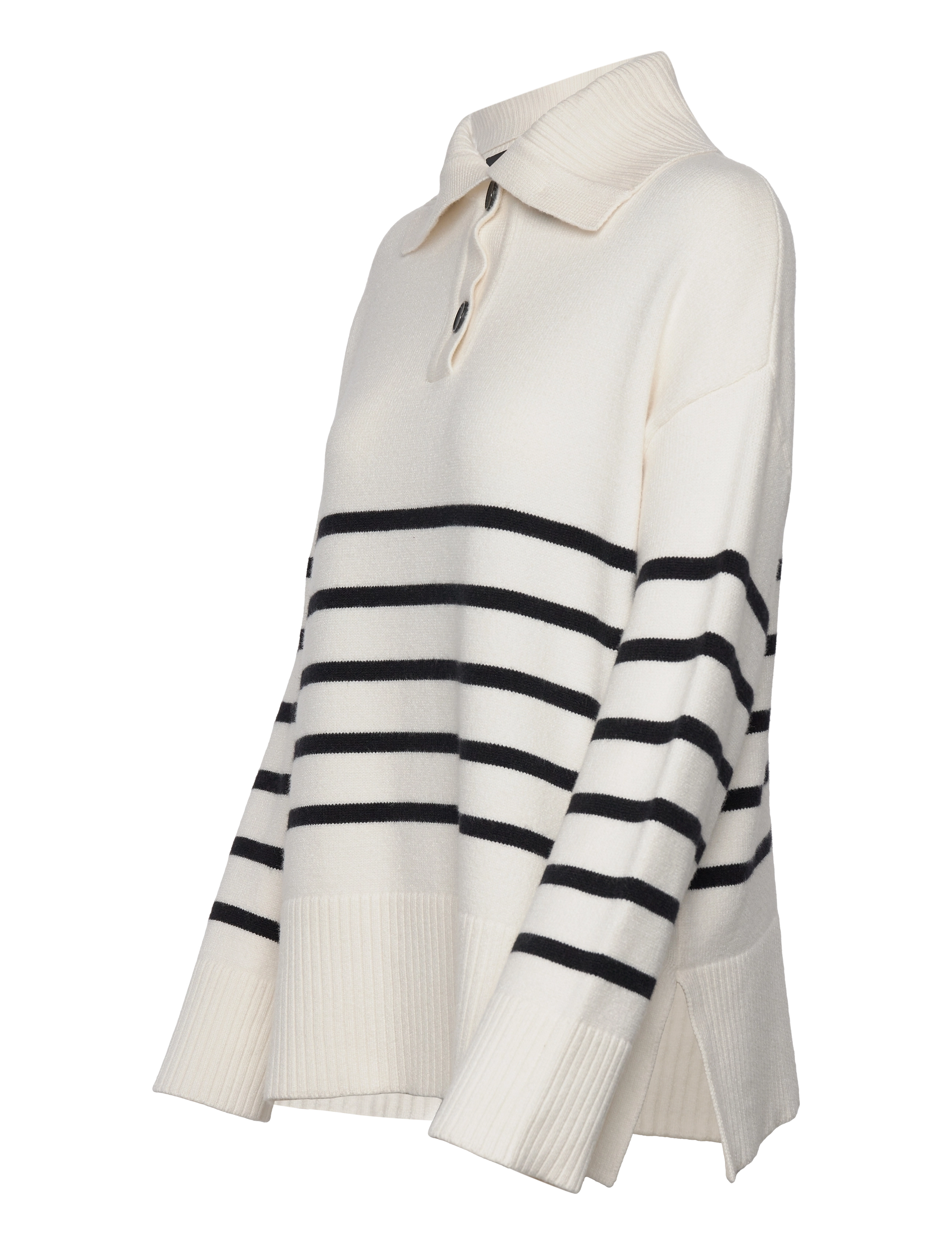 Levete Room - LR-DANNI - swetry - l106c - off white combi - 3