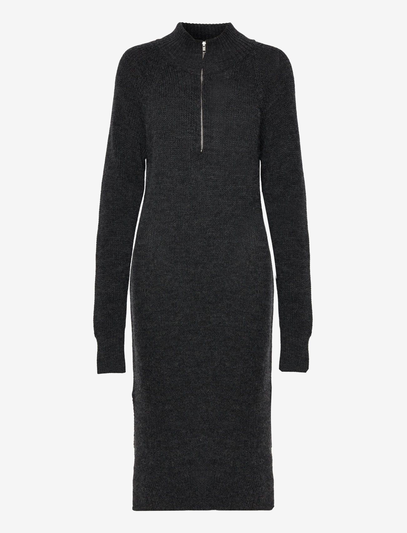 Levete Room - LR-KALIMA - kootud kleidid - l9906 - dark grey melange - 0