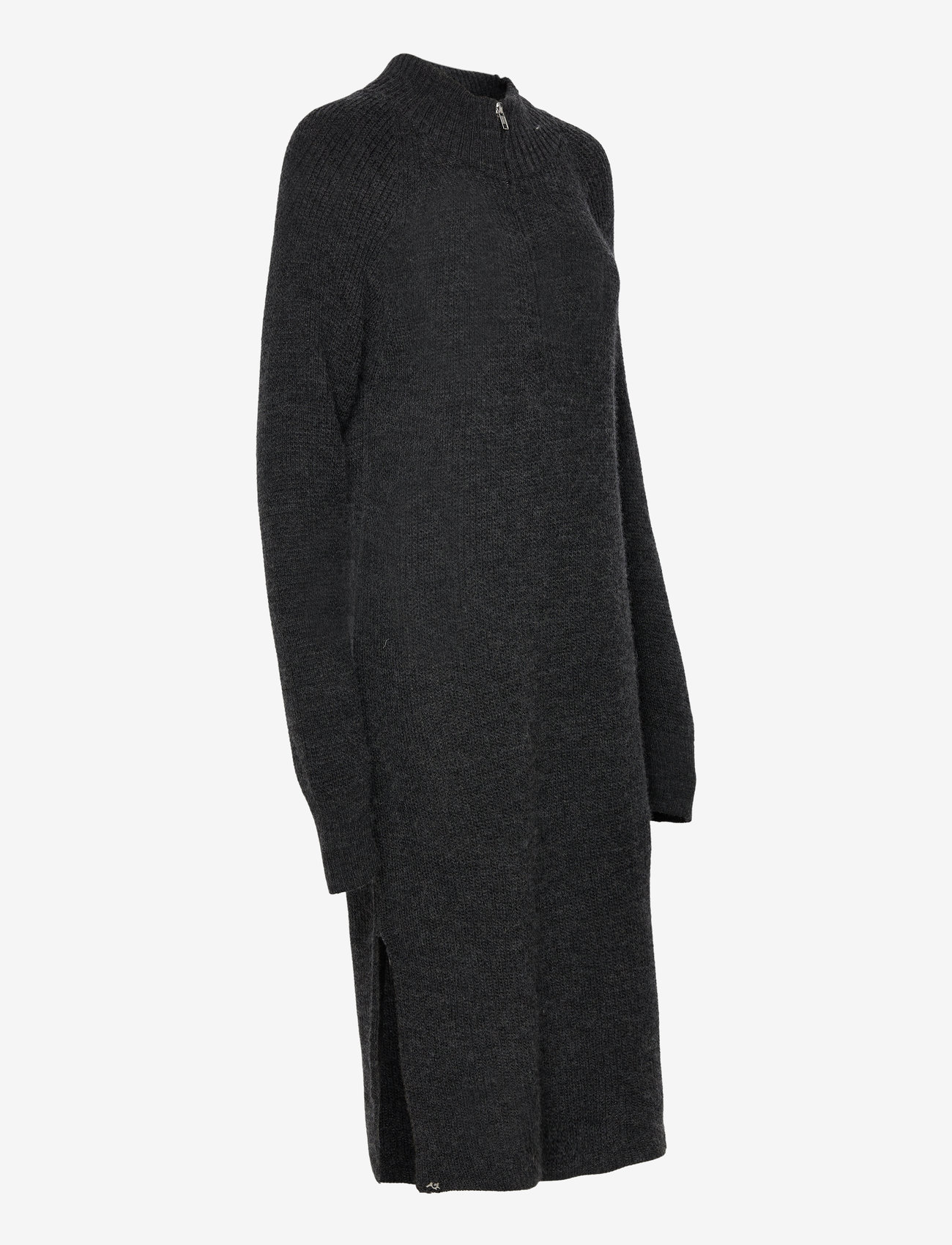 Levete Room - LR-KALIMA - kootud kleidid - l9906 - dark grey melange - 2