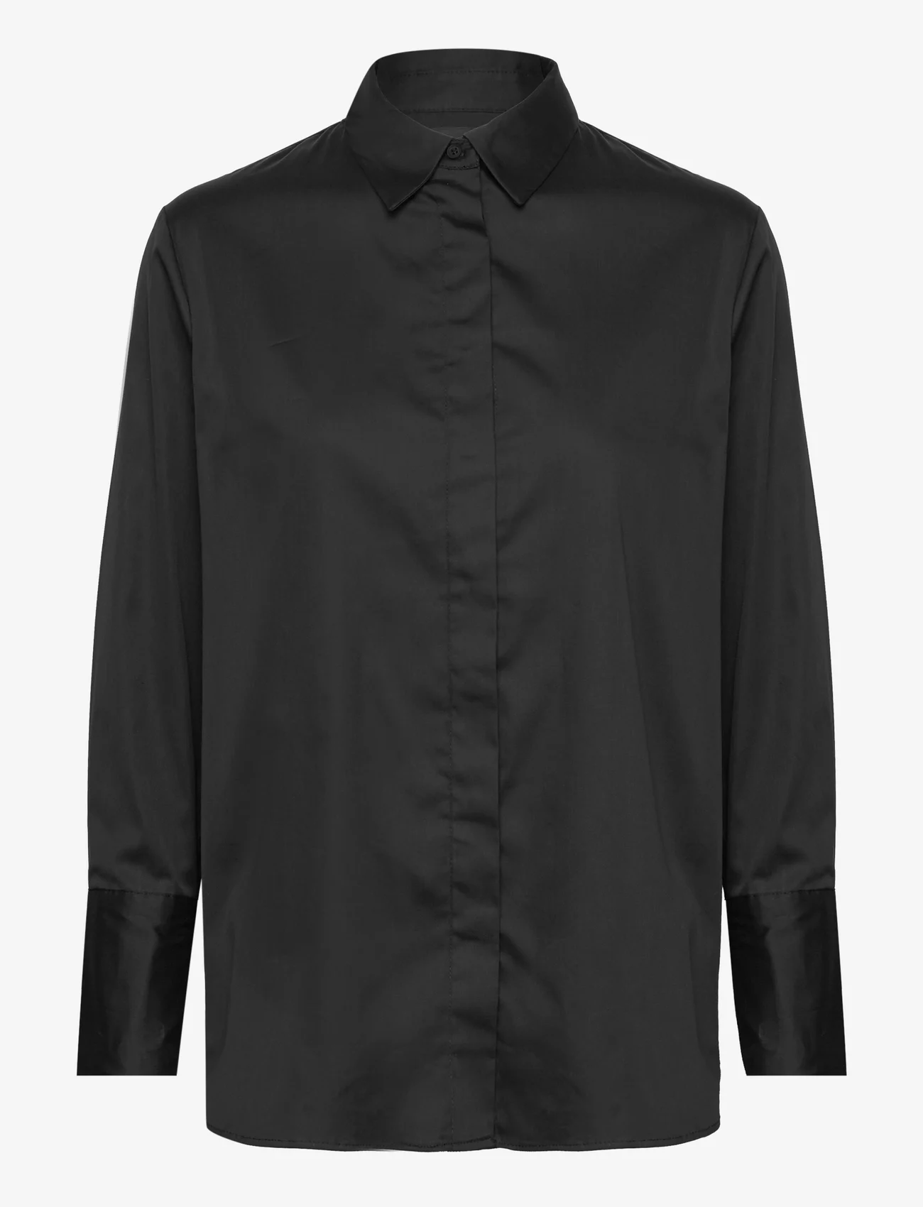 Levete Room - LR-ISLA SOLID - koszule z długimi rękawami - l999 - black - 0