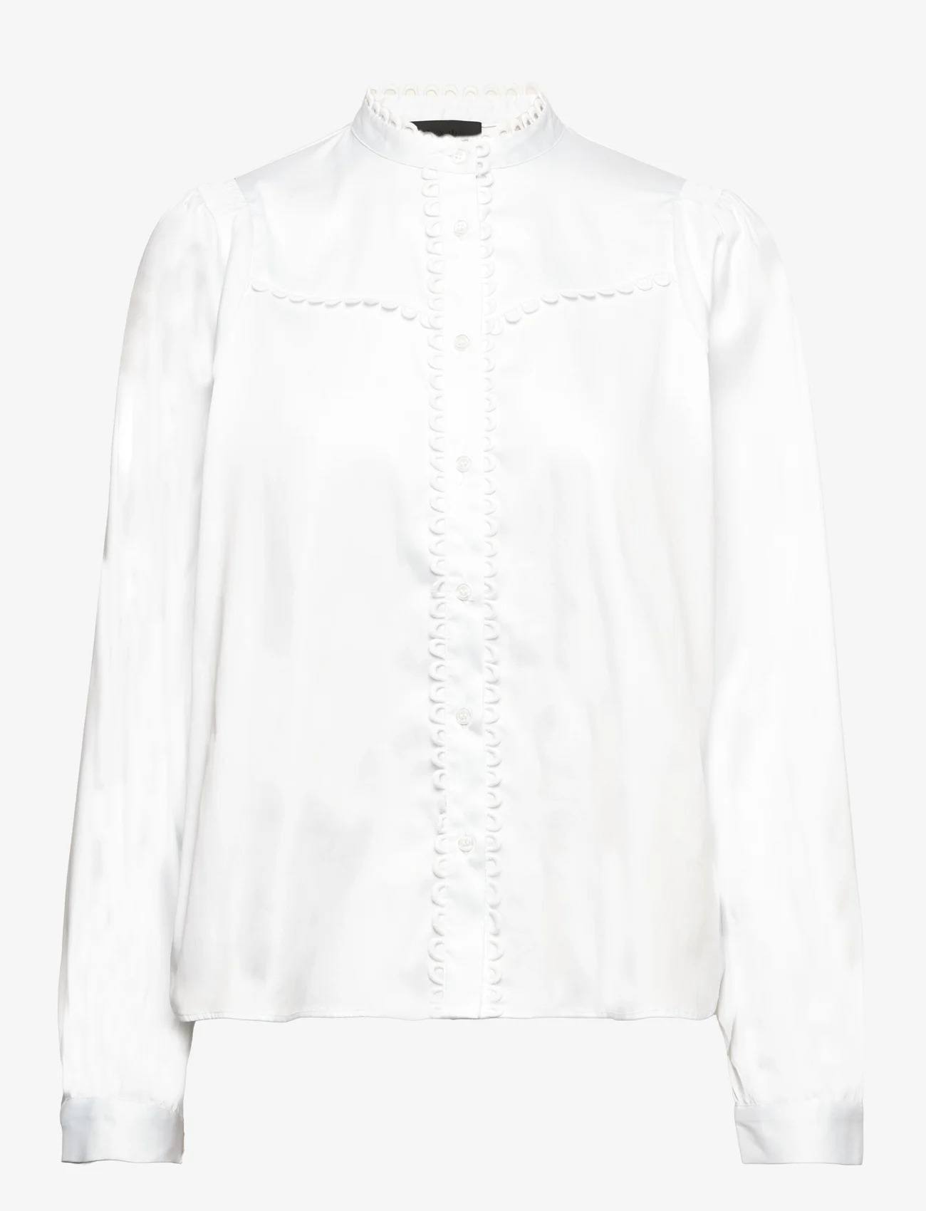 Levete Room - LR-ISLA SOLID - blouses met lange mouwen - l100 - white - 0