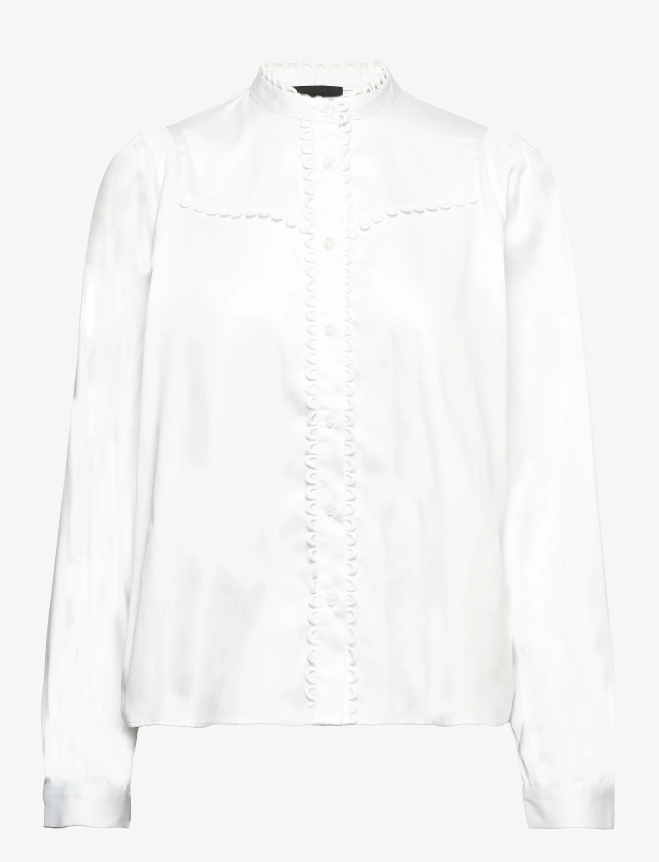 Levete Room - LR-ISLA SOLID - langærmede bluser - l100 - white - 0