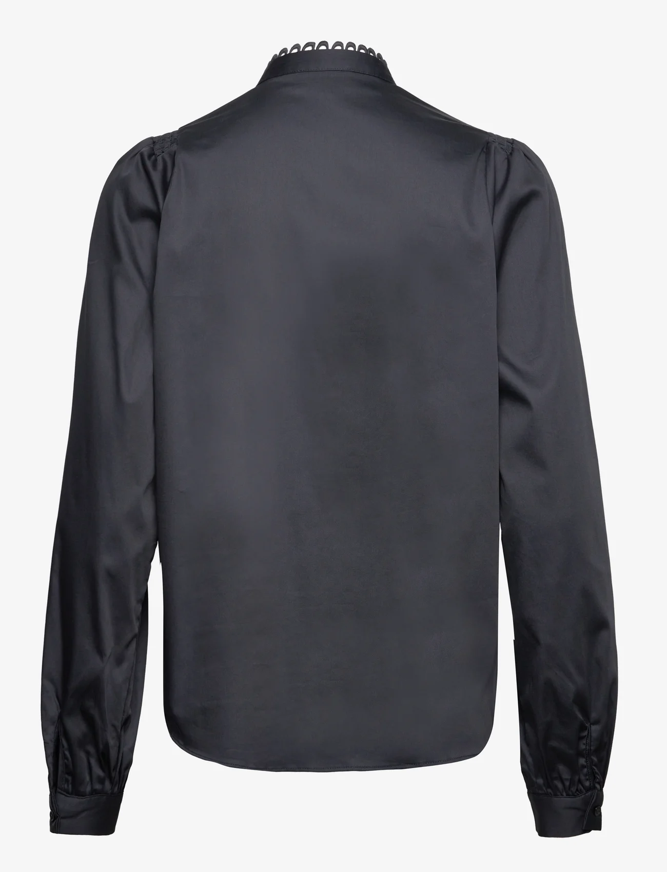 Levete Room - LR-ISLA SOLID - long-sleeved blouses - l200 - dark navy - 1