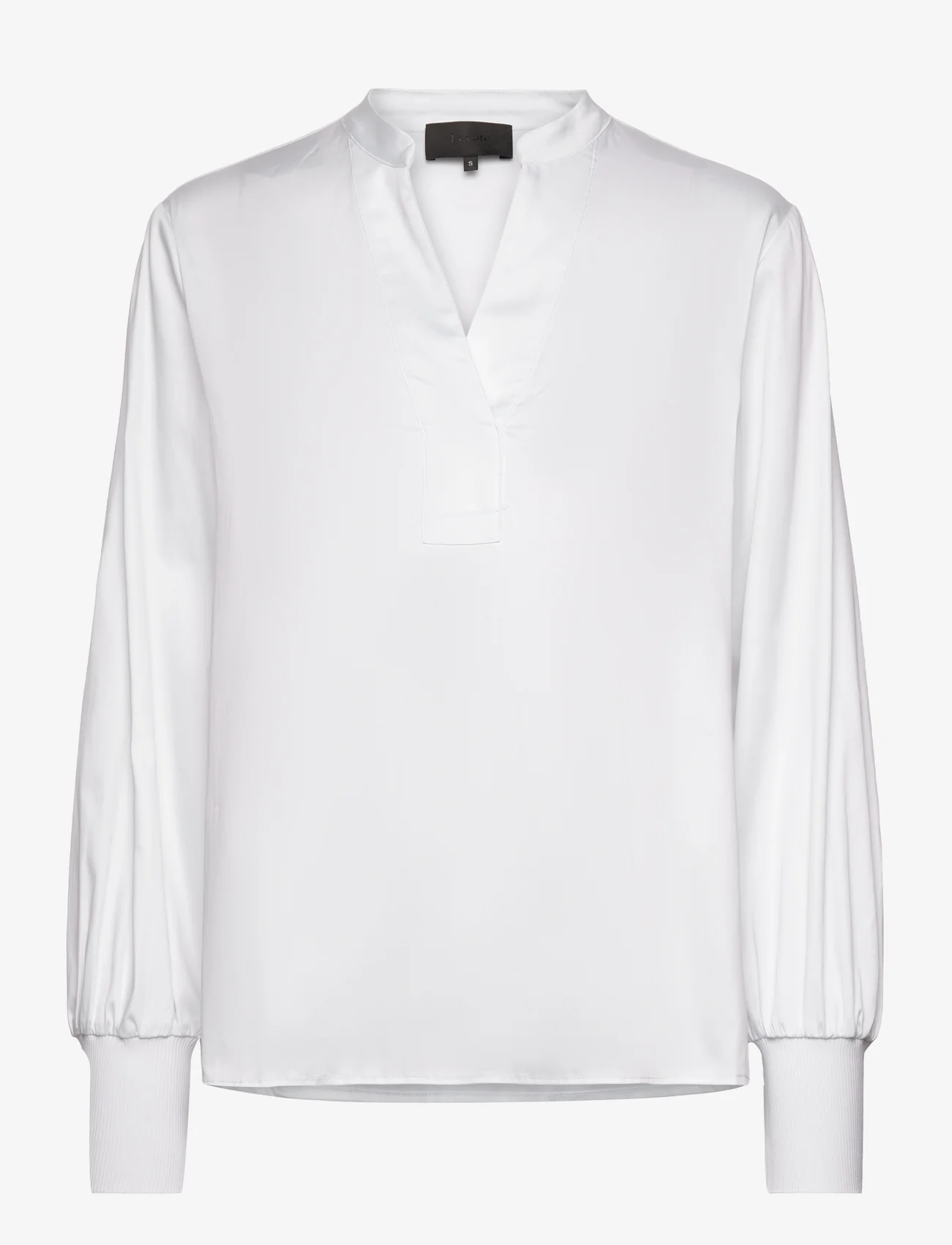 Levete Room - LR-ISLA SOLID - langärmlige hemden - l100 - white - 0