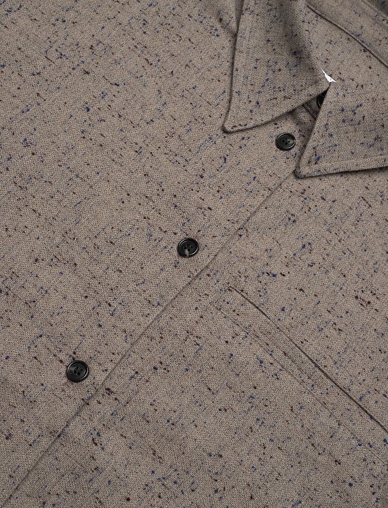 Levete Room - LR-IDRIS - långärmade skjortor - taupe gray melange - 2