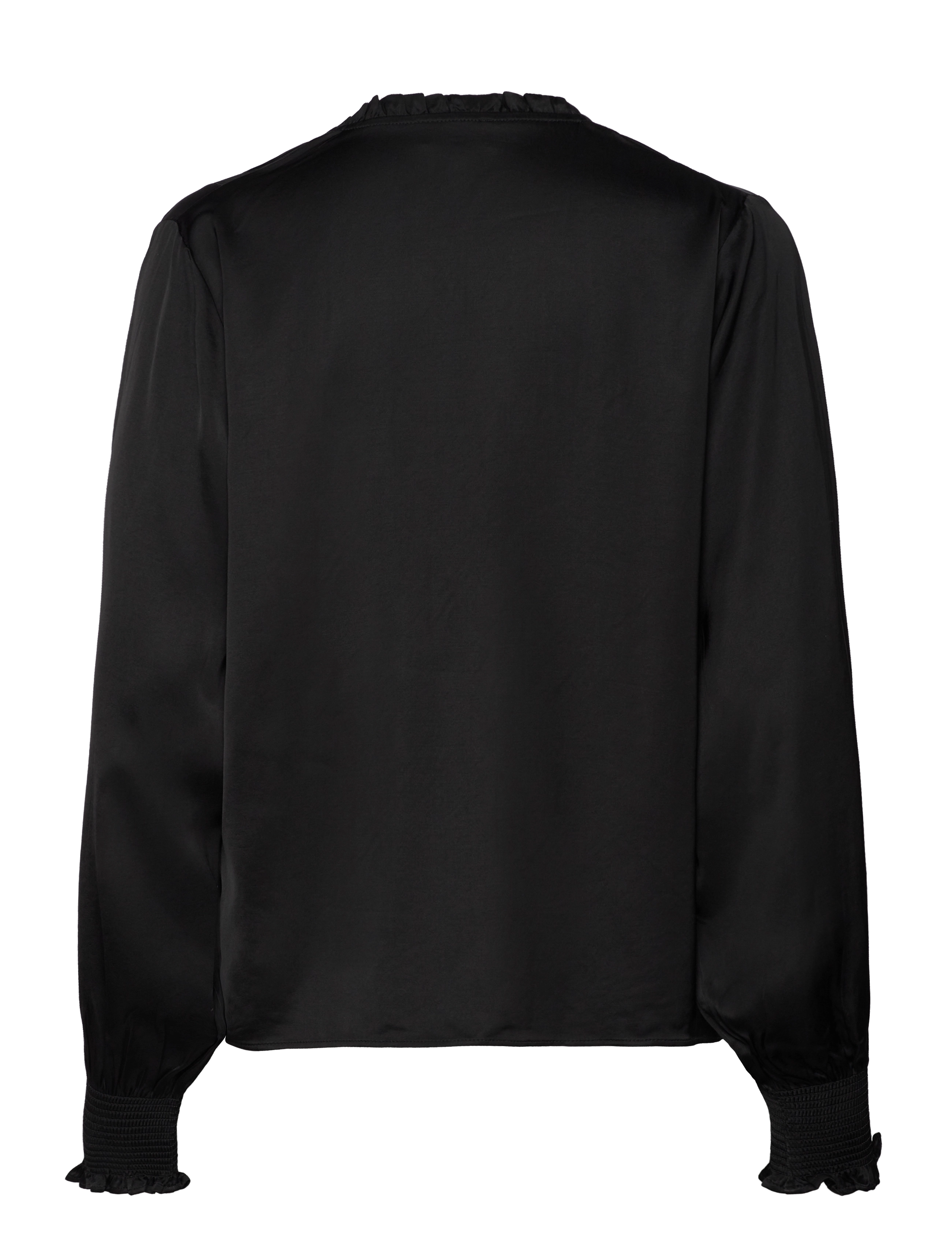 Levete Room - LR-ESTEL - långärmade blusar - black - 1