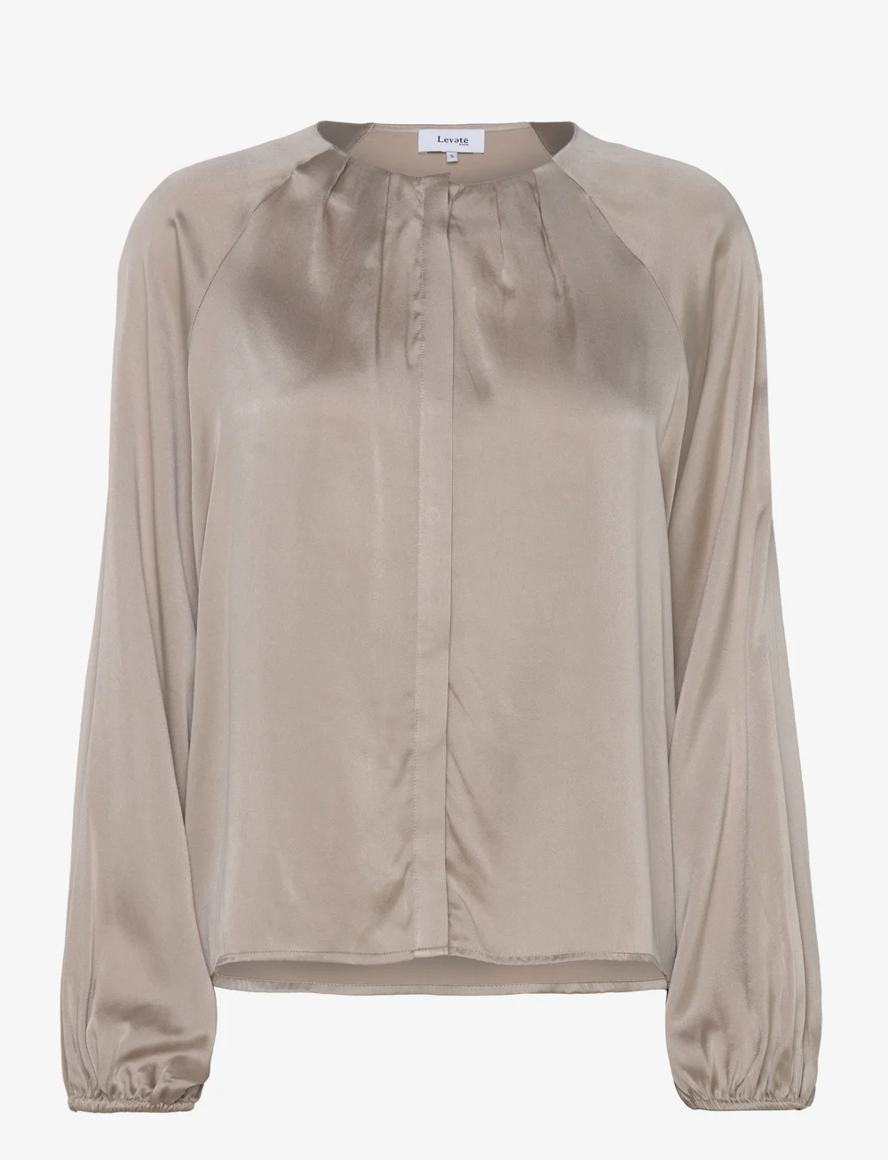 Levete Room - LR-GALE - långärmade blusar - silver lining - 0