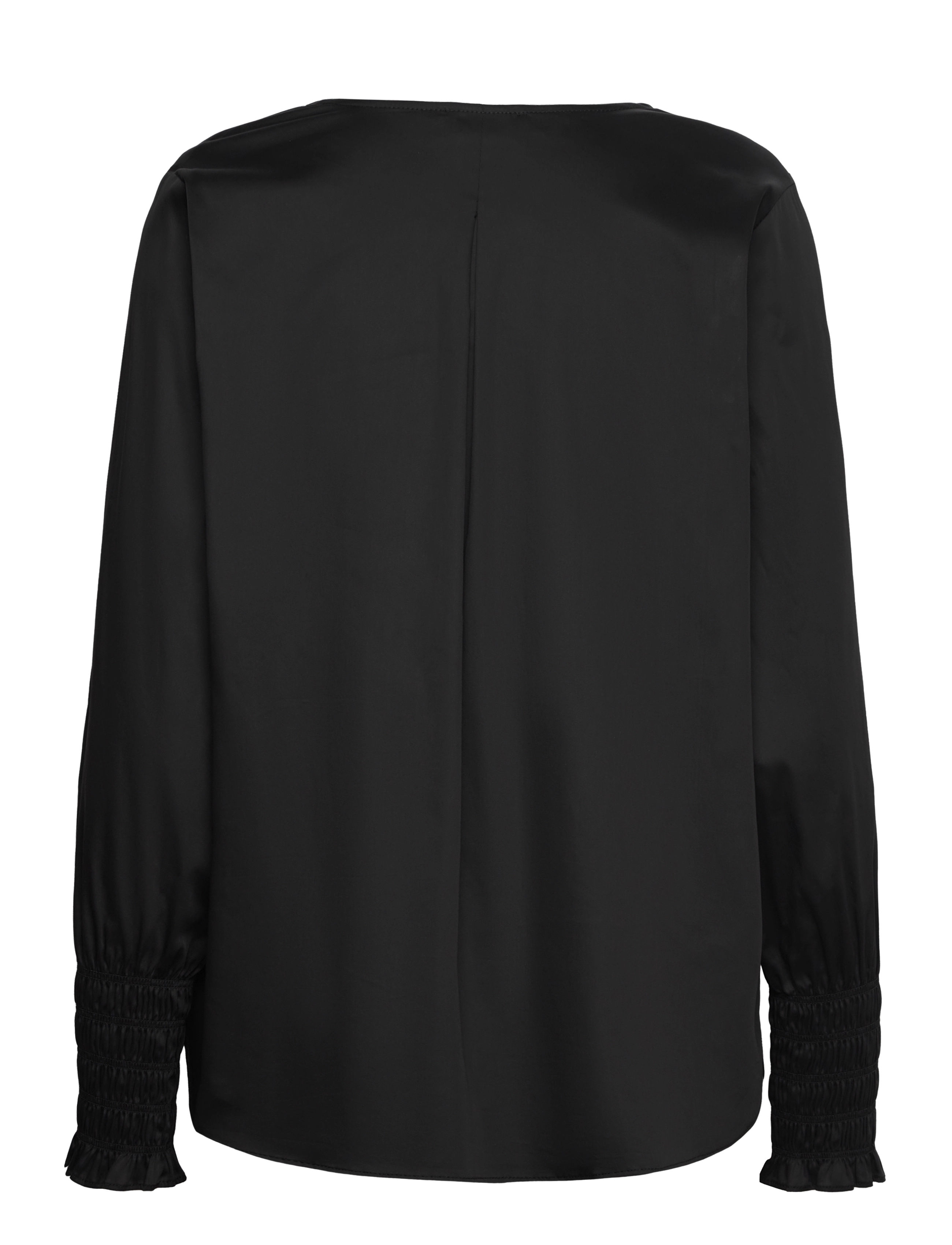 Levete Room - LR-ISLA SOLID - långärmade blusar - black - 1