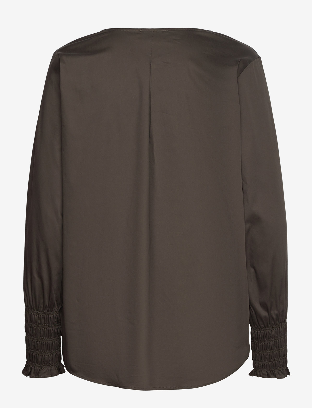 Levete Room - LR-ISLA SOLID - långärmade blusar - black olive - 1