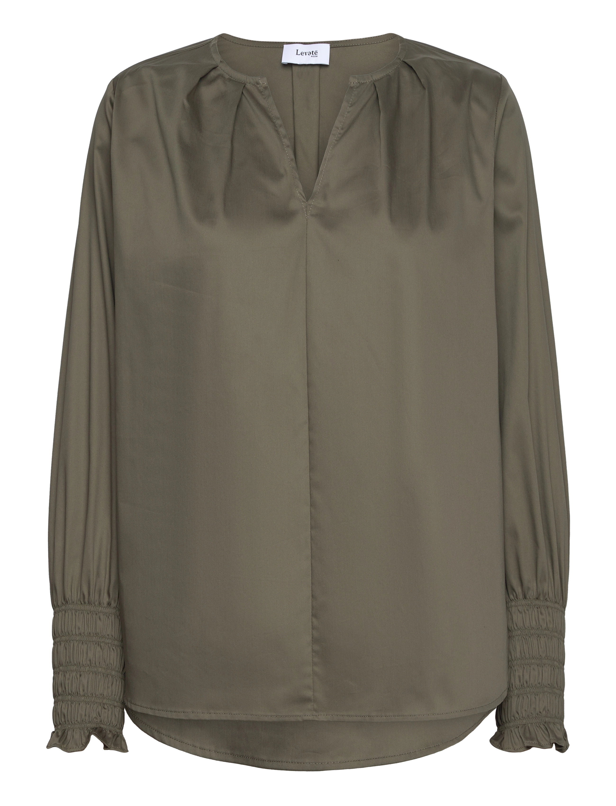LEVETE ROOM Lr-Isla Solid Khaki - XS - Damen