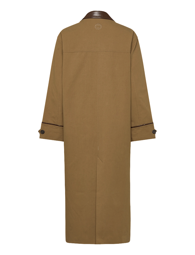 Levete Room - LR-MAGGIE - trench coats - l784c - gothic olive combi - 1