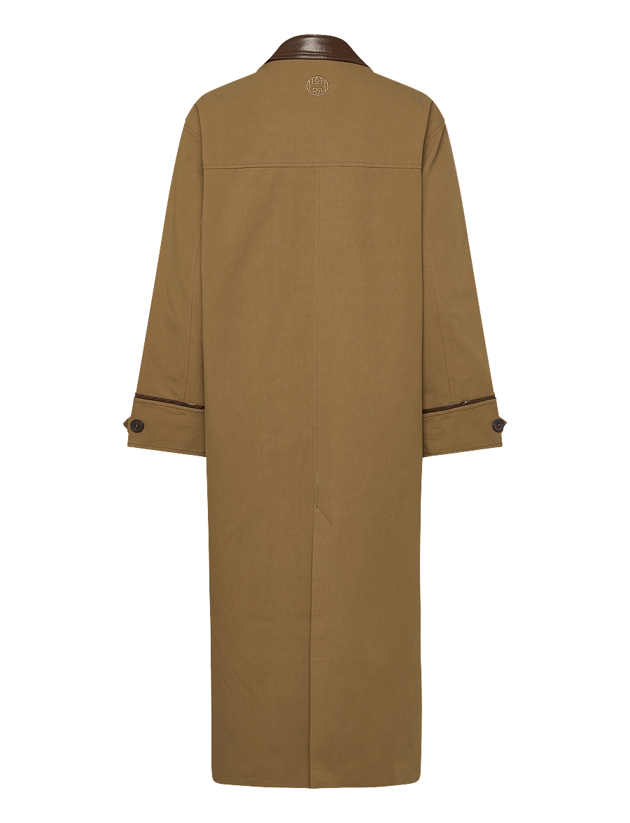 Levete Room - LR-MAGGIE - trenchcoats - l784c - gothic olive combi - 1
