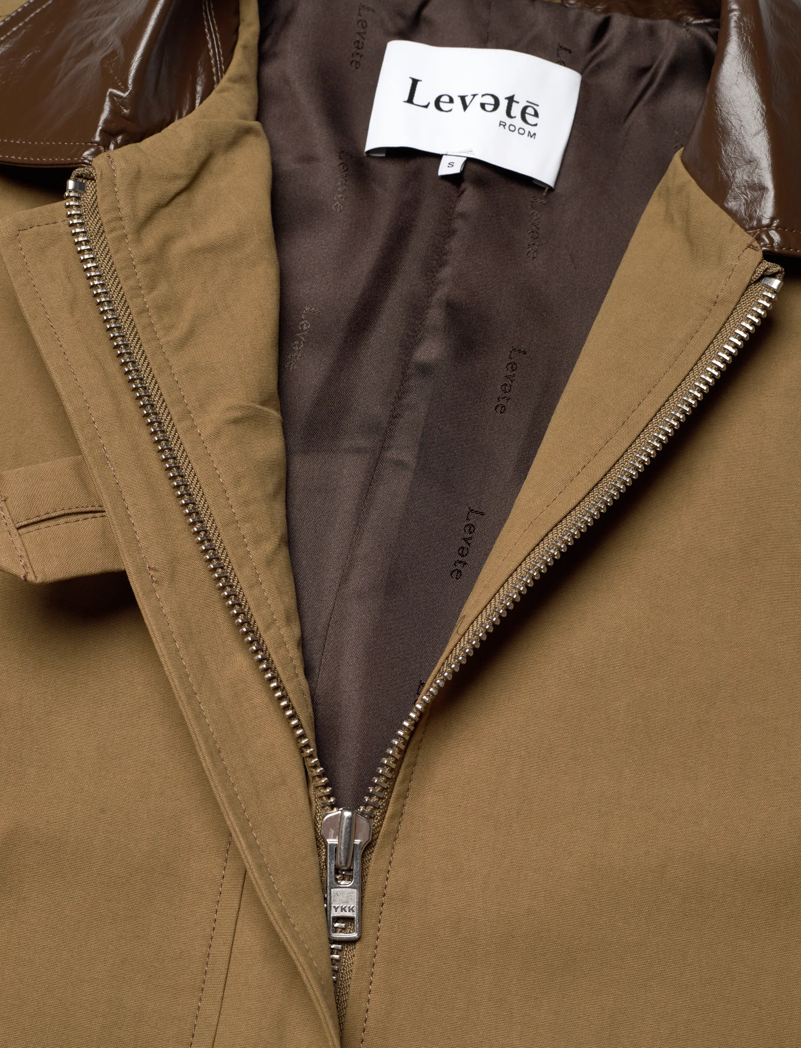 Levete Room - LR-MAGGIE - trenchcoats - l784c - gothic olive combi - 2