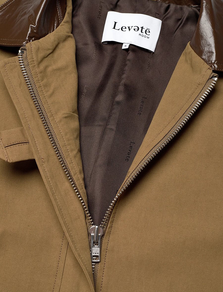 Levete Room - LR-MAGGIE - trenchcoats - l784c - gothic olive combi - 2