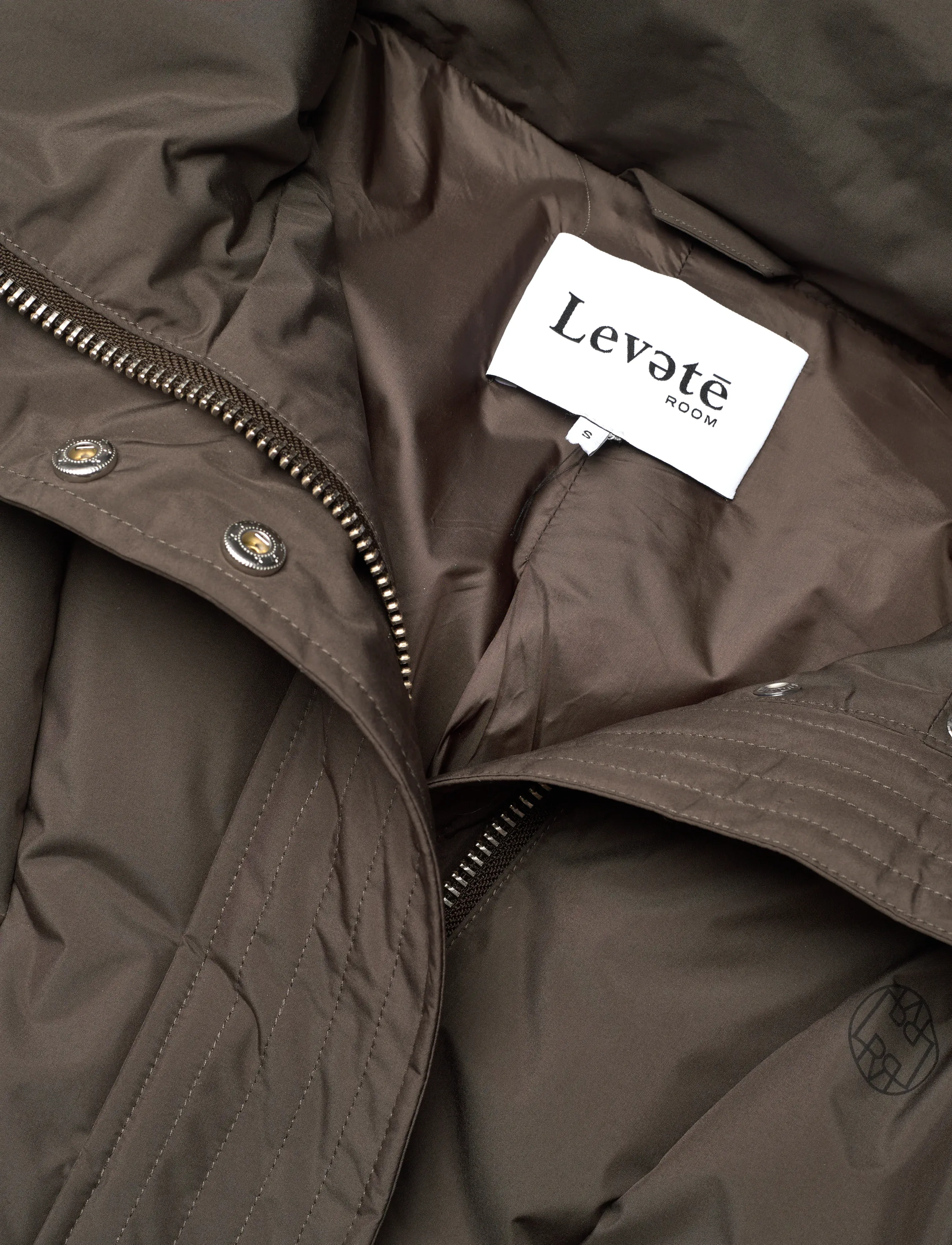 Levete Room - LR-MONA - winterjacken - l894 - coffee - 2