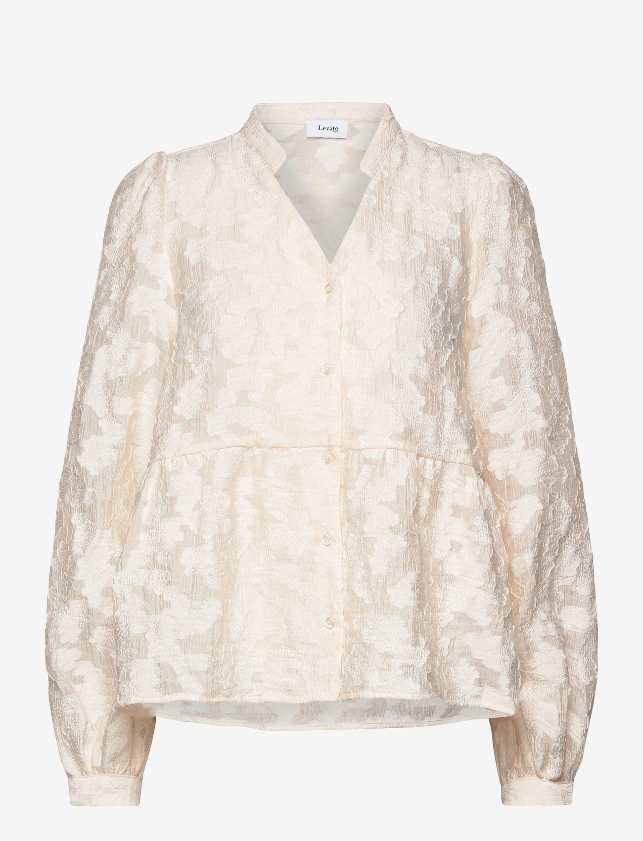 Levete Room - LR-NOVELLE - långärmade blusar - l101 - star white - 0
