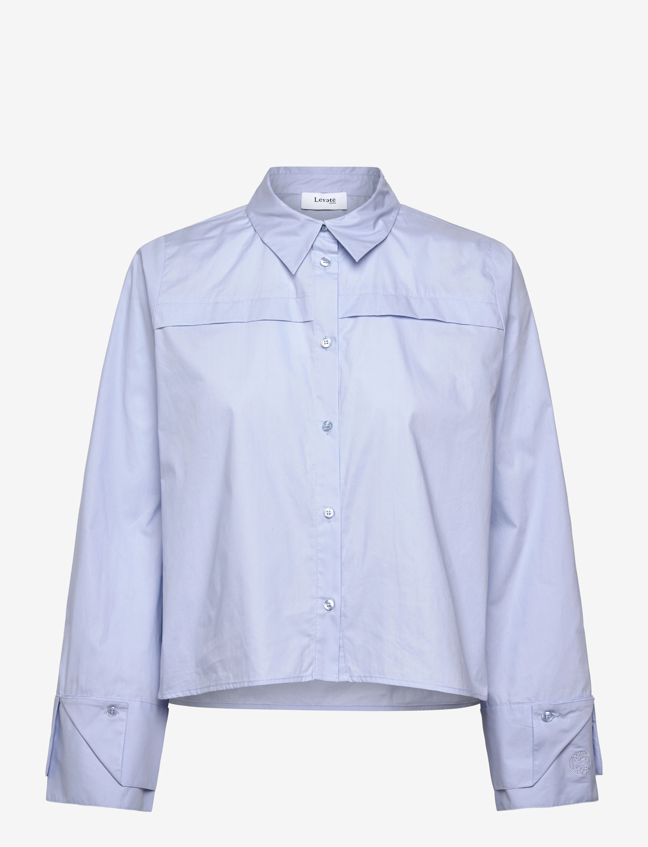 Levete Room - LR-KIA - långärmade skjortor - l699 - marlin blue - 0
