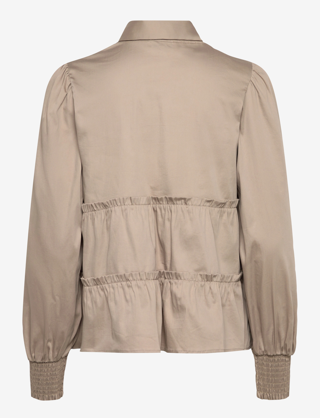 Levete Room - LR-ISLA SOLID - langærmede bluser - l903 - aluminum - 1