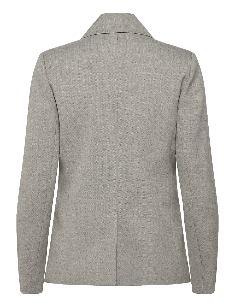 Levete Room - LR-NELLY - einreihige blazer - l9950 - light grey melange - 1
