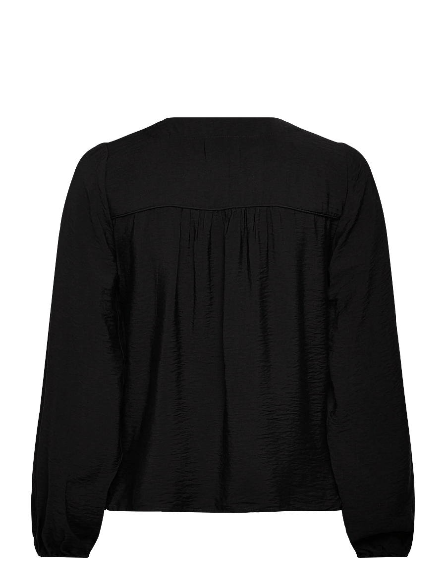 Levete Room - LR-NIKKI - langärmelige blusen - l999 - black - 2