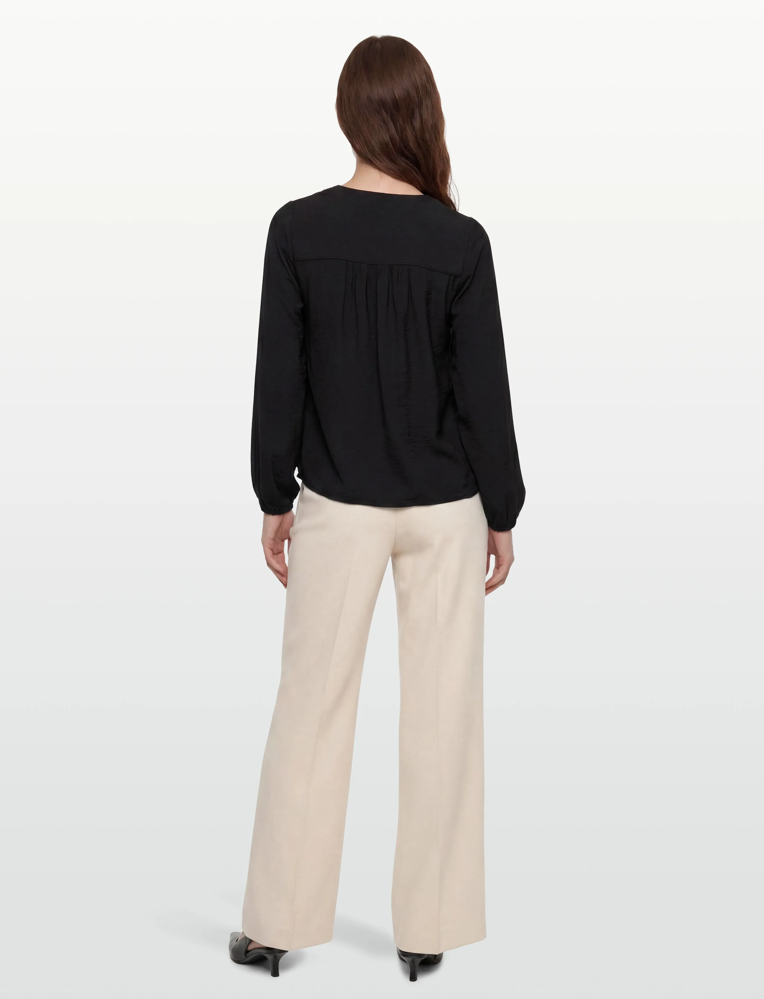 Levete Room - LR-NIKKI - langärmlige blusen - l999 - black - 4