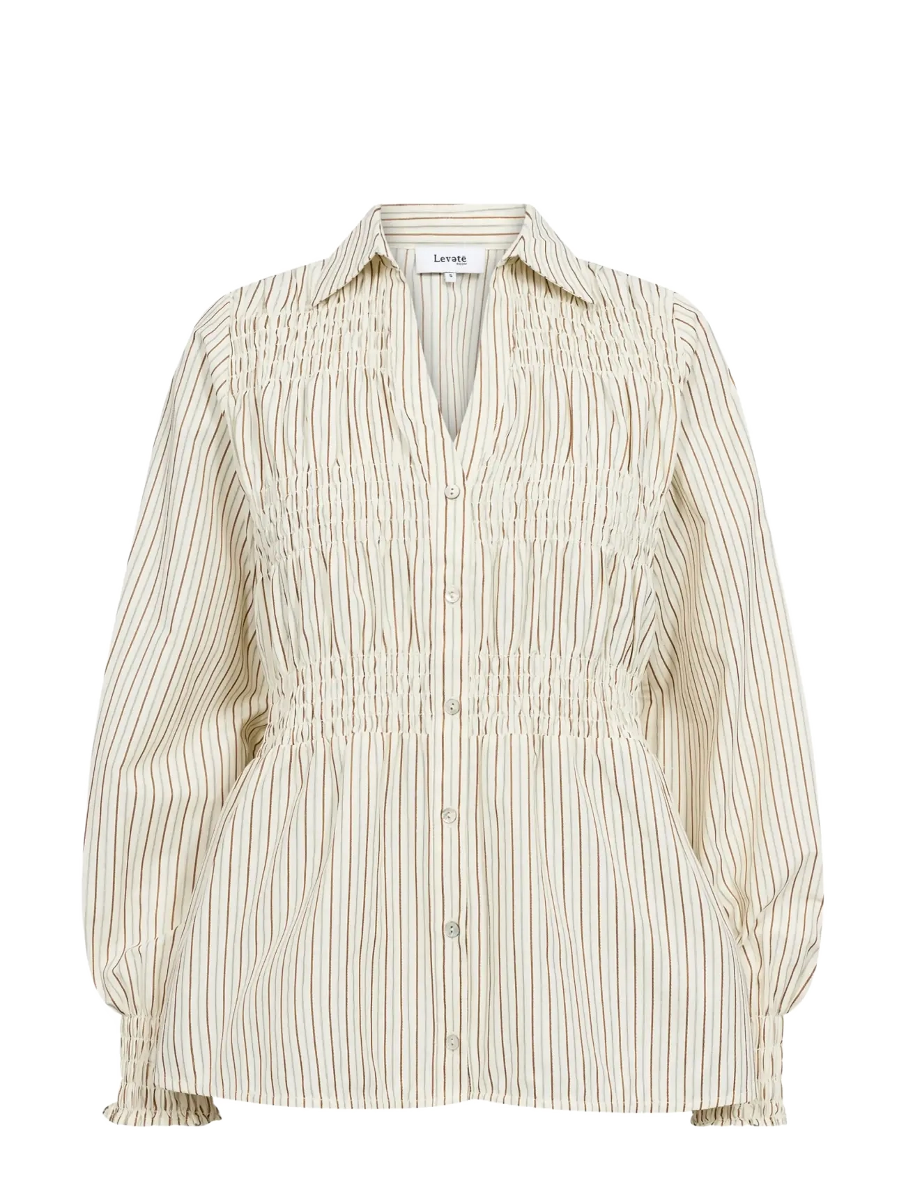 Levete Room - LR-TESS - long-sleeved shirts - 1185c - turtledove combi - 1