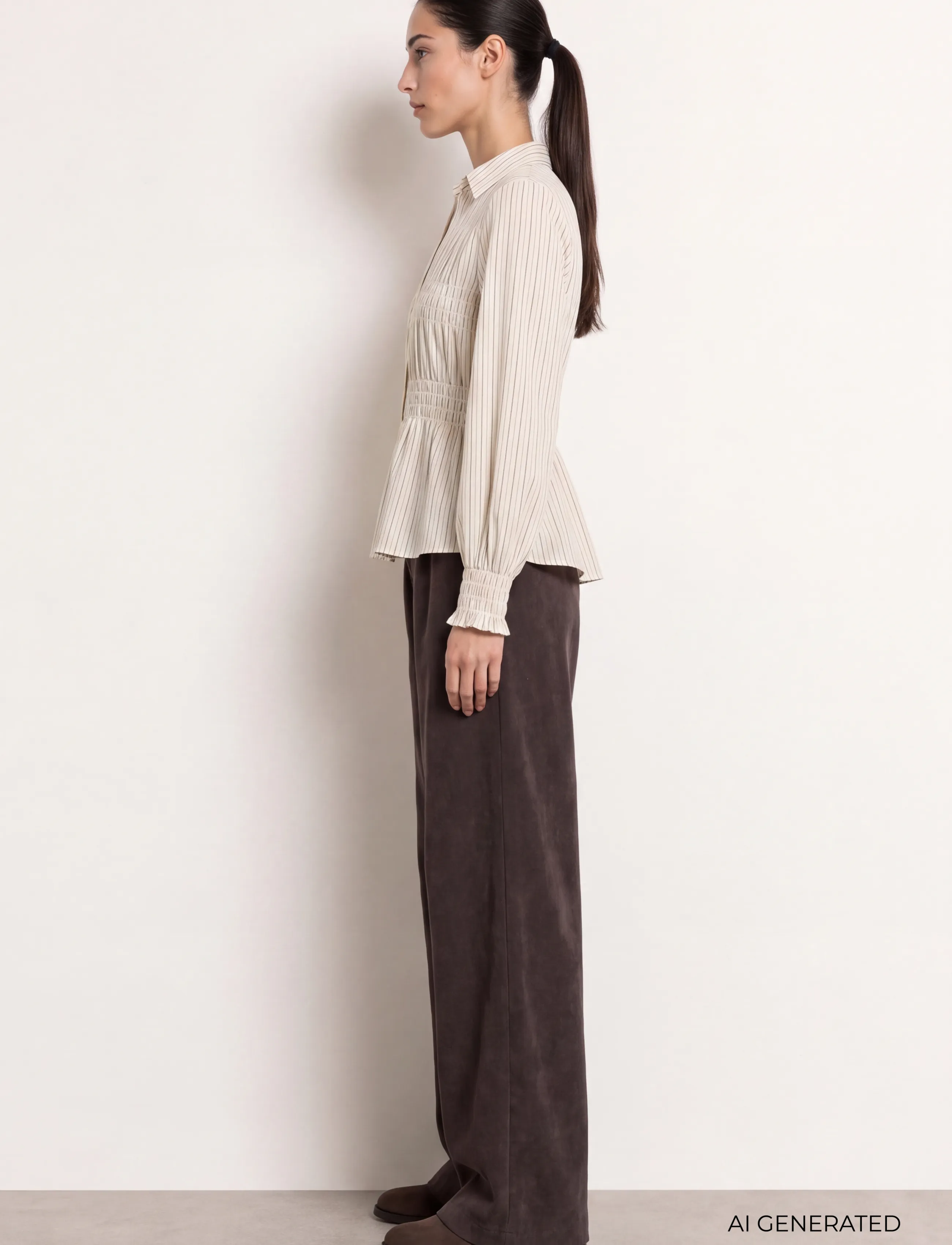 Levete Room - LR-TESS - long-sleeved shirts - 1185c - turtledove combi - 3