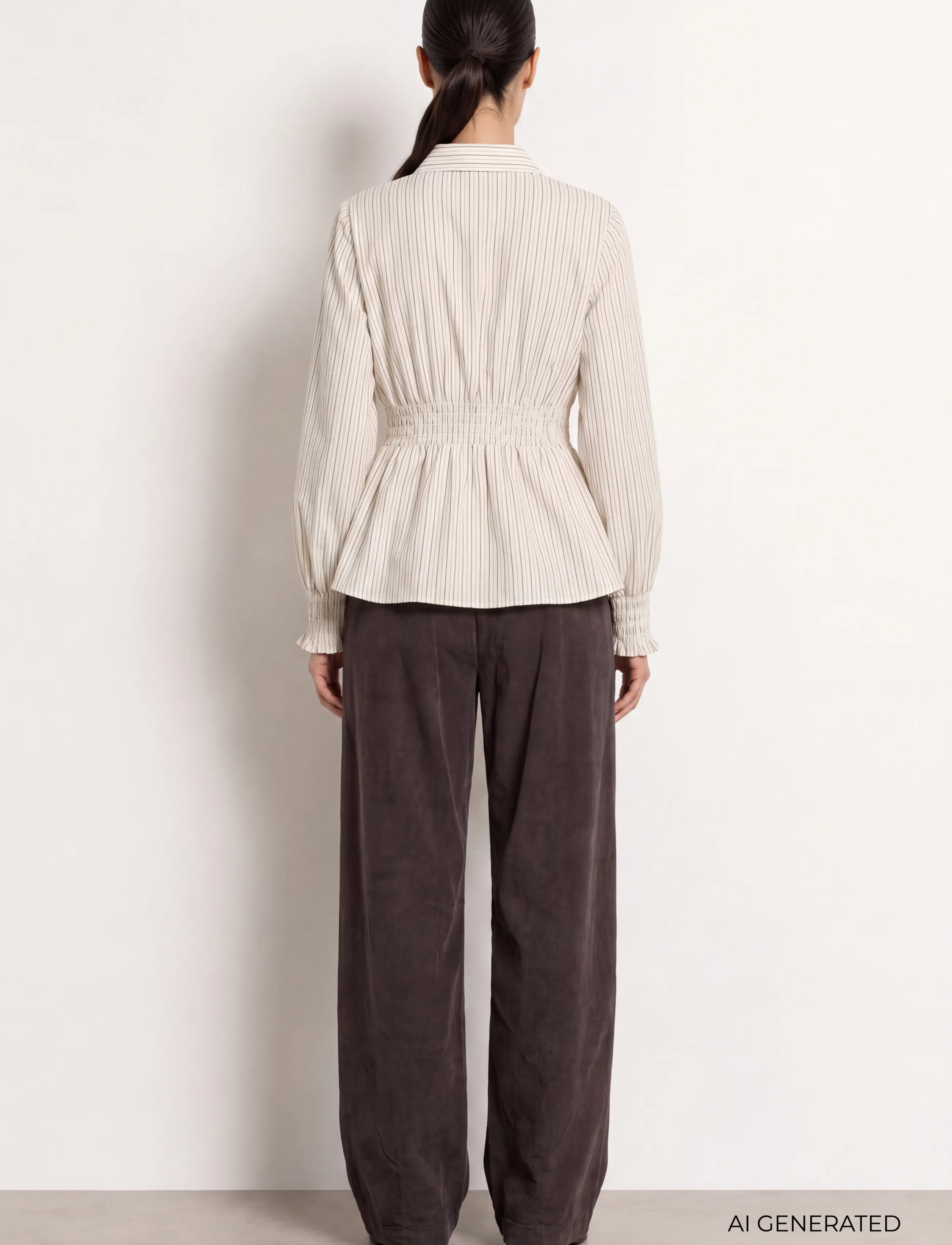 Levete Room - LR-TESS - long-sleeved shirts - 1185c - turtledove combi - 4