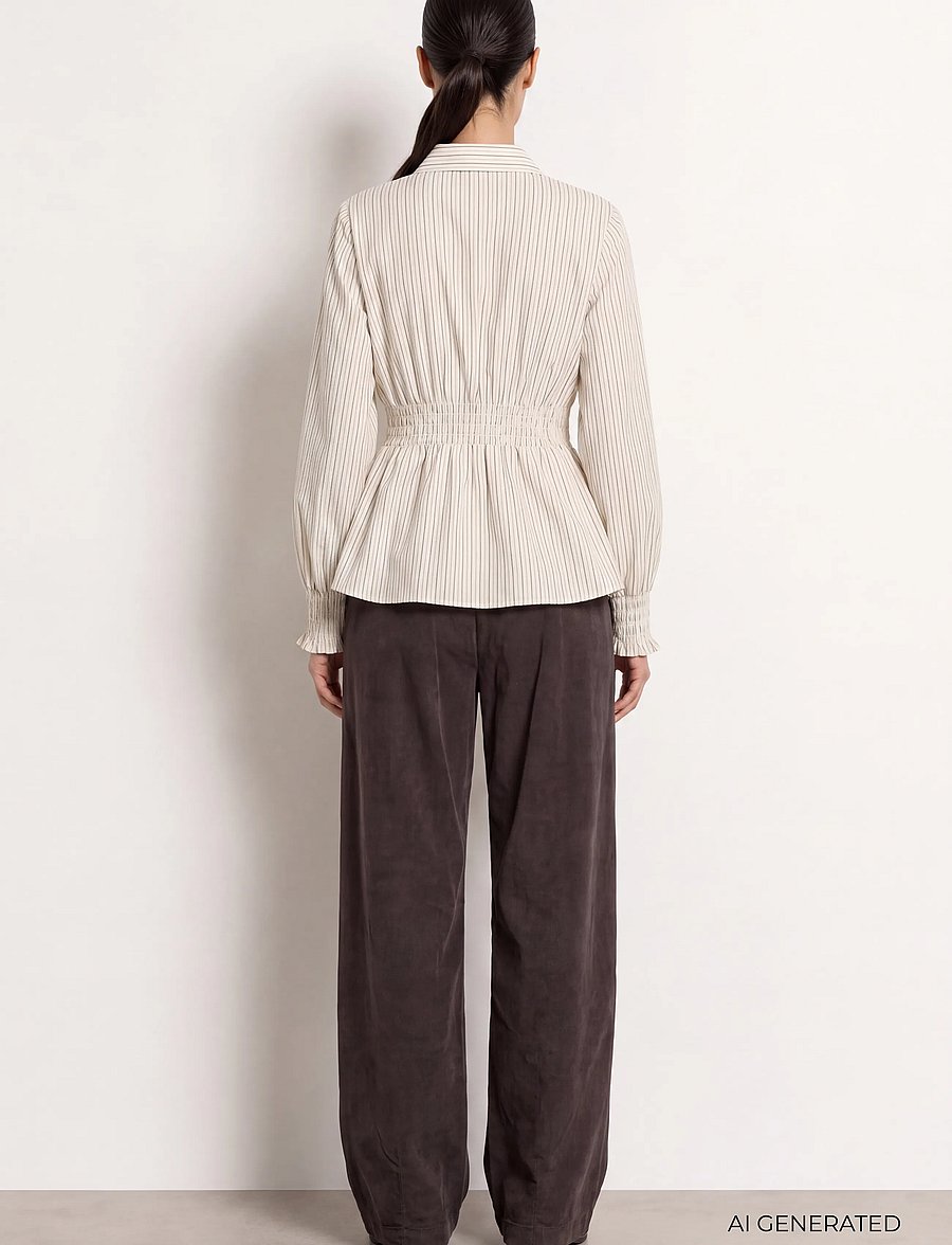 Levete Room - LR-TESS - long-sleeved shirts - 1185c - turtledove combi - 4