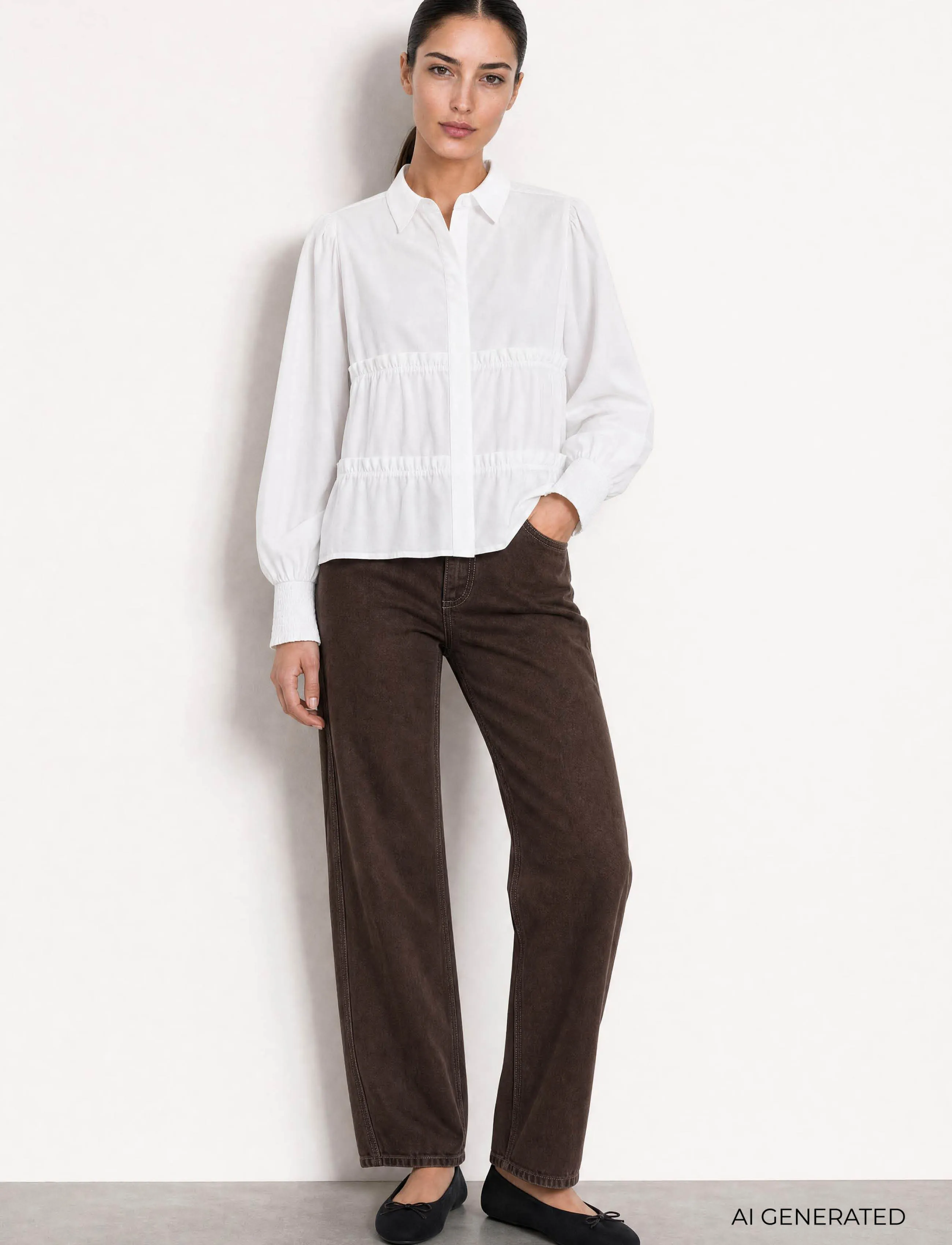 Levete Room LR-ISLA SOLID - Hemden - 1000 WHITE / white
