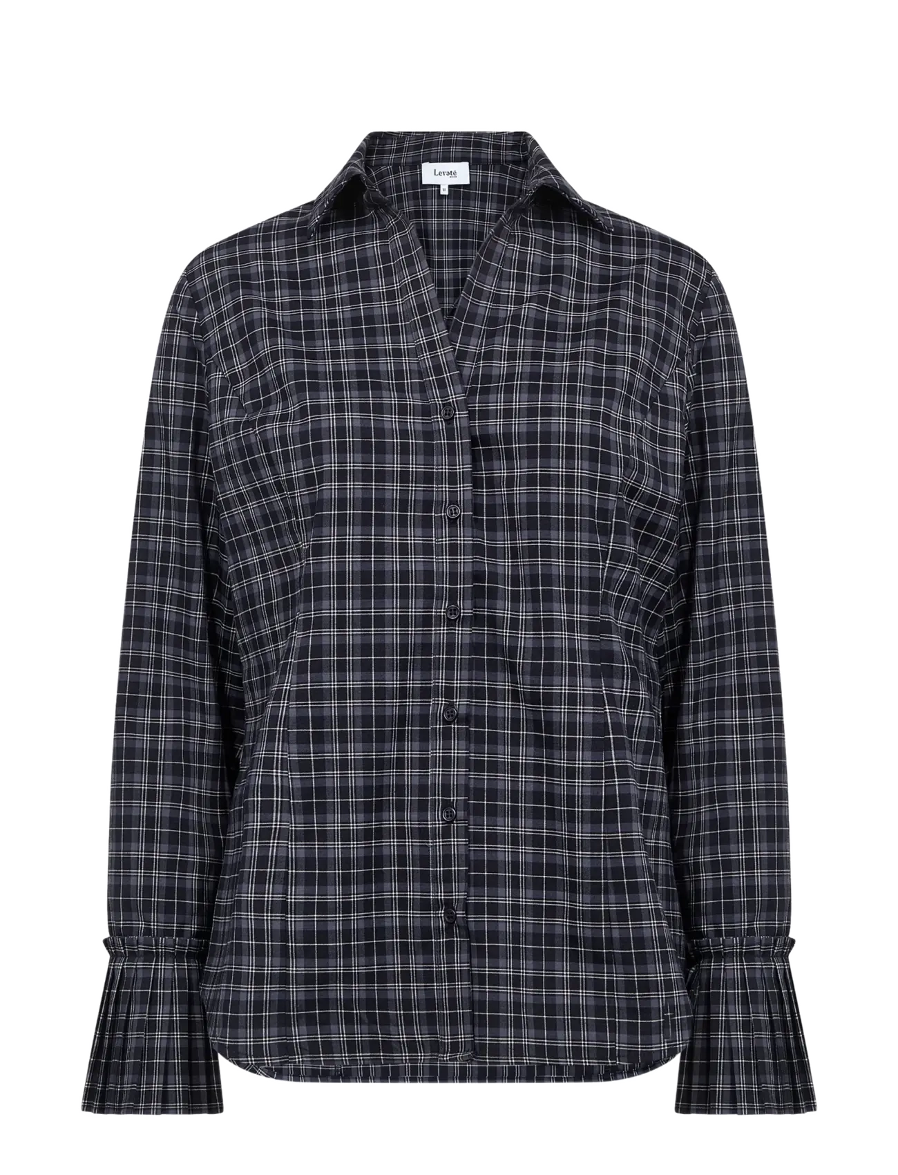 Levete Room - LR-TALMA - langærmede skjorter - 6995 dark navy combi - 1