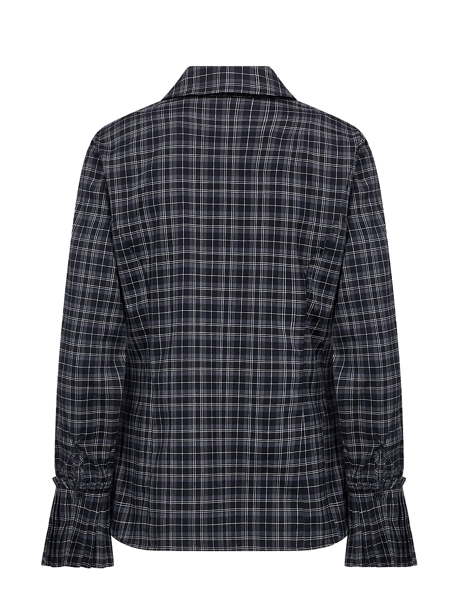 Levete Room - LR-TALMA - langærmede skjorter - 6995 dark navy combi - 2