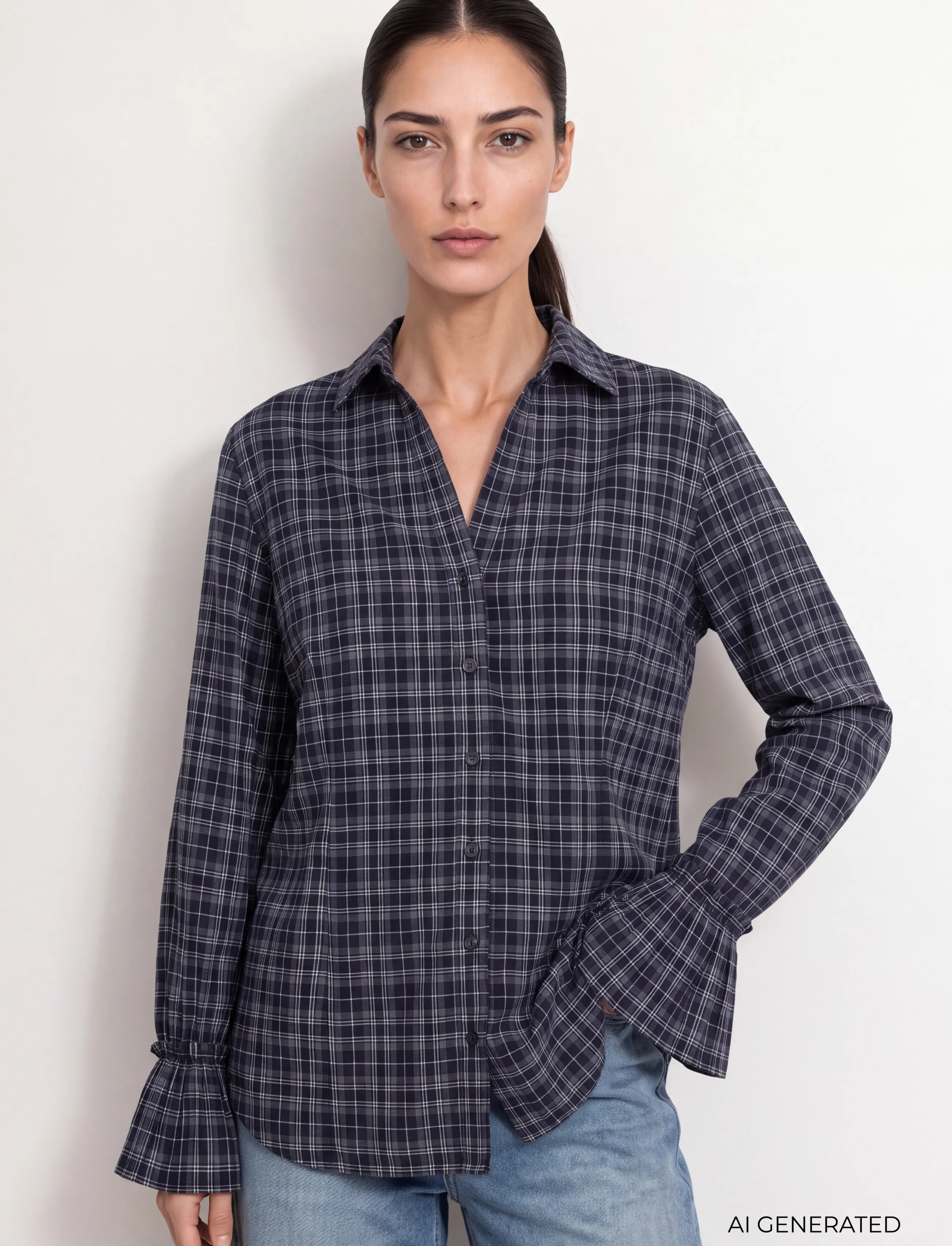 Levete Room LR-TALMA - Hemden - 6995 DARK NAVY COMBI / navy